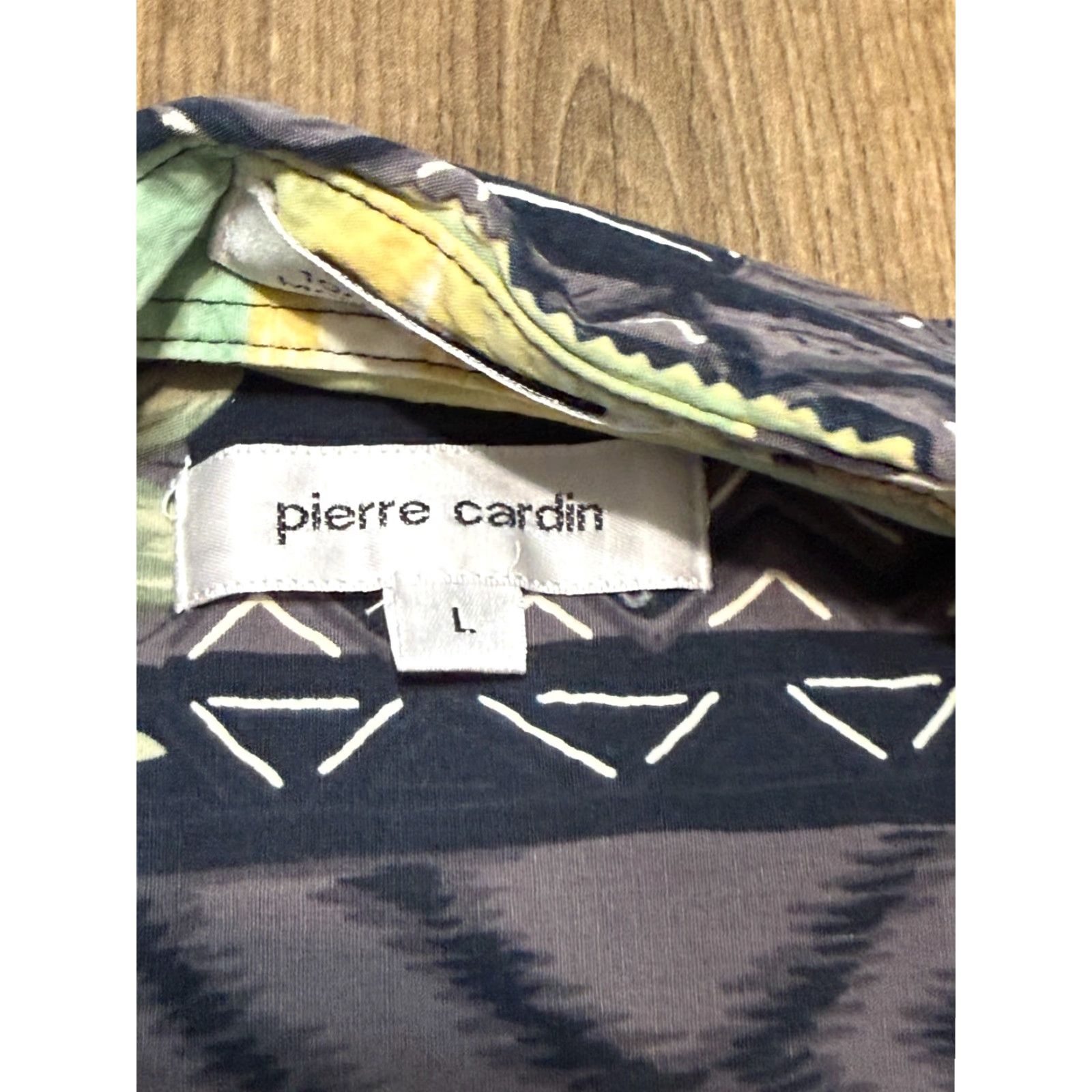 Pierre Cardin Pierre Cardin Shirt Men Multicolor Floral Short Sleeve Button Up Casual Cotton Rayon Pocket Hawaii 90s Summer Comfort Reg Large Mens Size US L / EU 52-54 / 3 - 6 Thumbnail