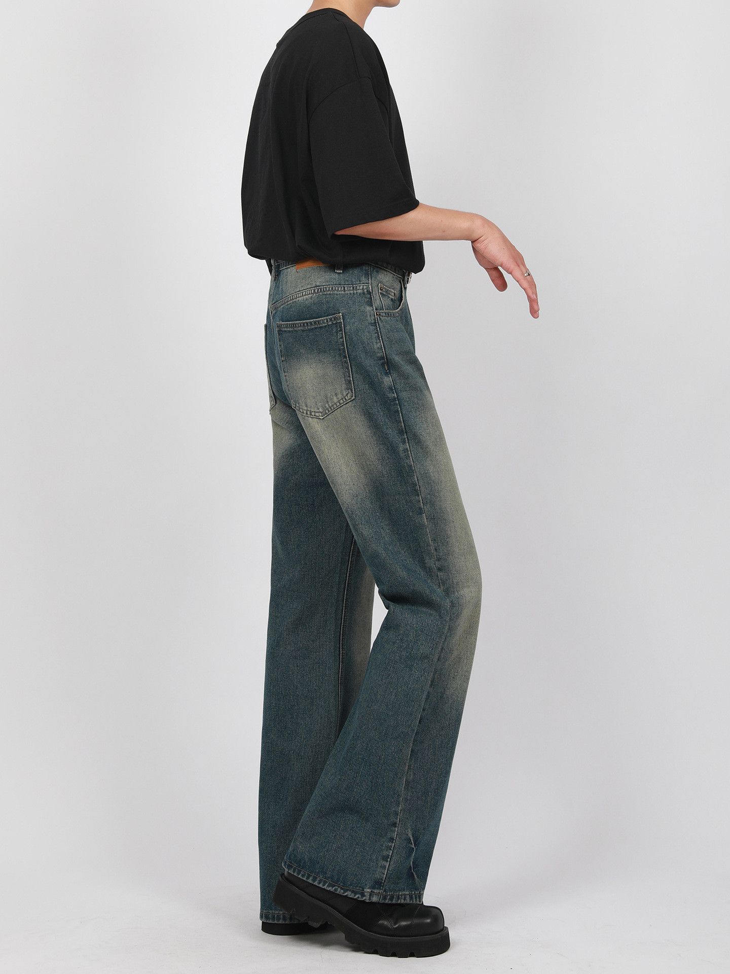 Japanese Brand × Jean American retro distressed all-match washed flared jeans Size US 32 / EU 48 - 5 Thumbnail