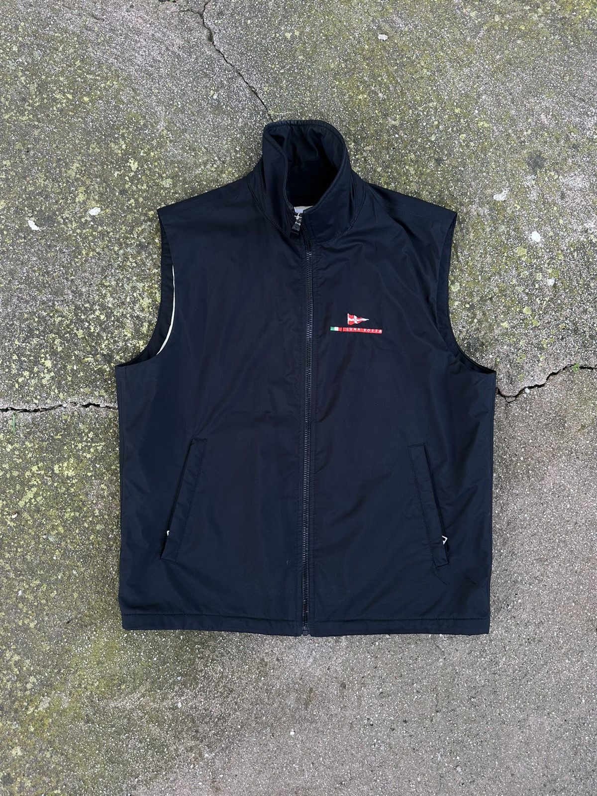 Luna Rossa Vest Black Vintage Jacket