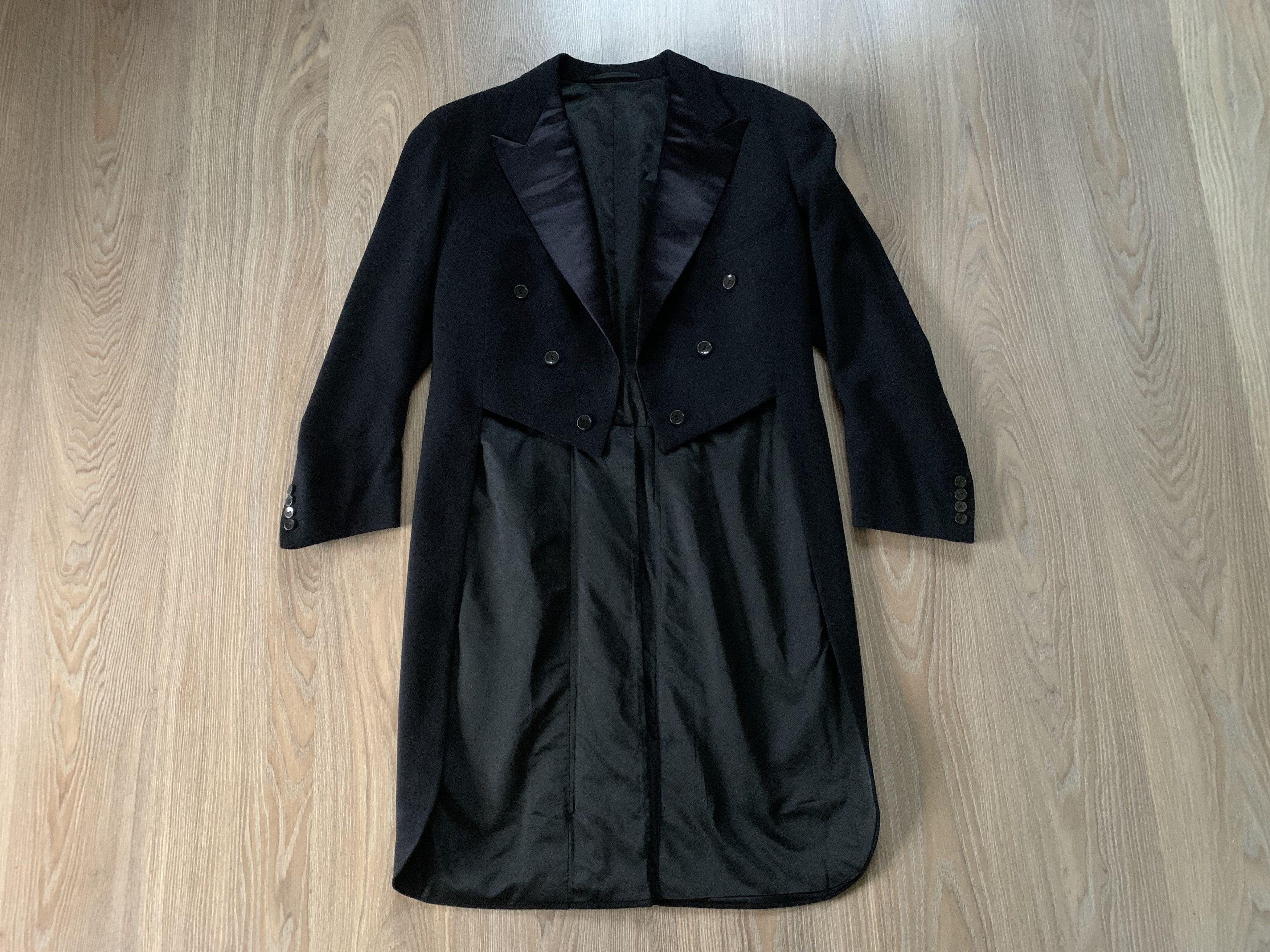 Designer × Vintage Vintage Faceless Long Black Tailcoat Size US M / EU 48-50 / 2 - 1 Thumbnail