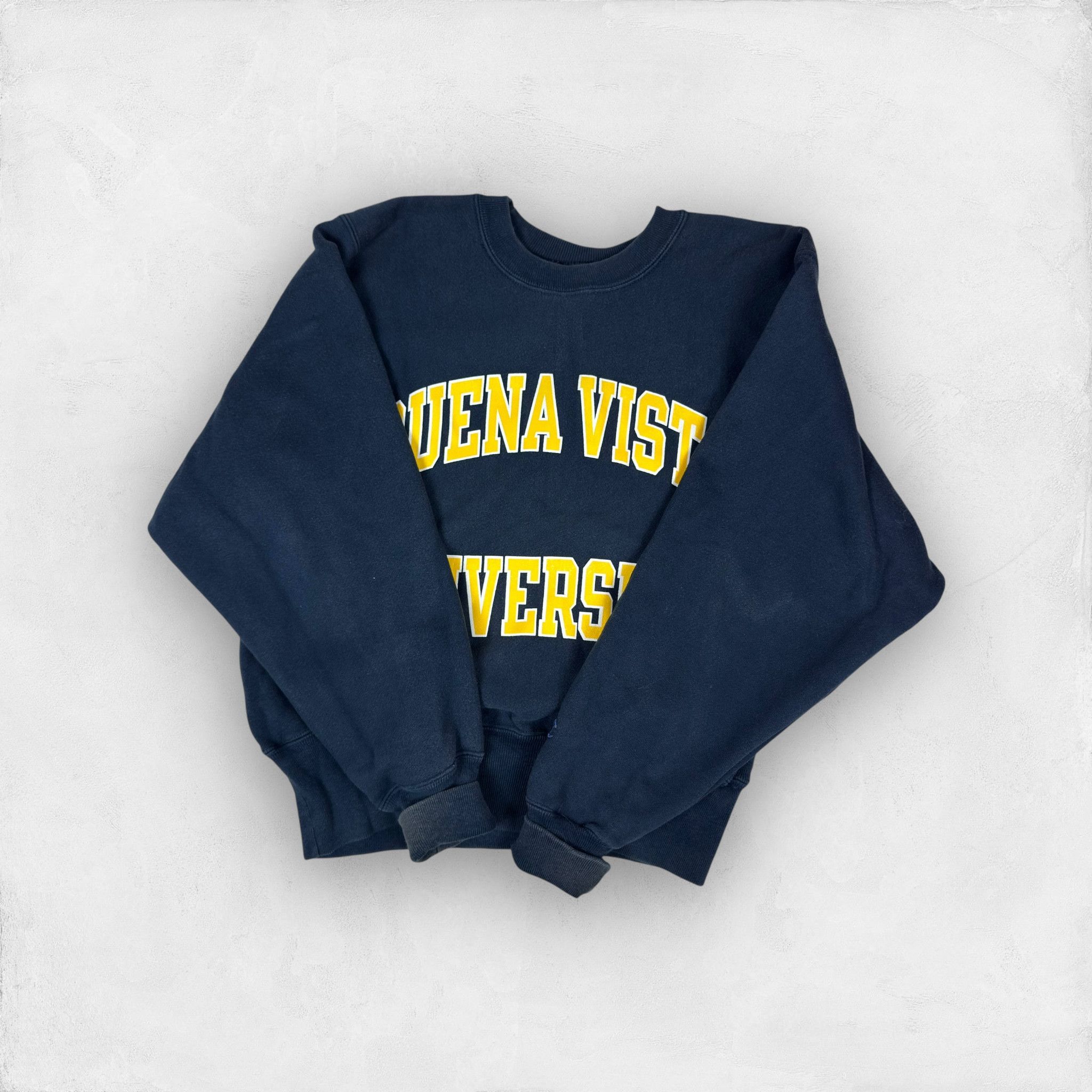 Champion Reverse Weave Men's Blue Spell Out Sweatshirt Small