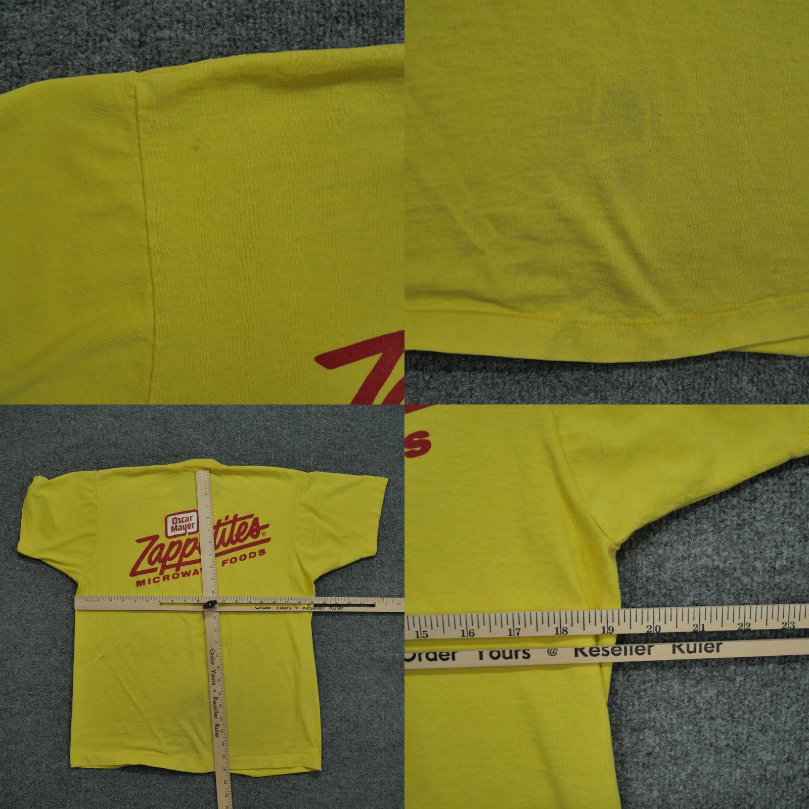 Vintage VINTAGE Oscar Mayer T Shirt Mens Adult Large Yellow 90s Screen Stars Graphic Print Short Sleeve Crew Neck Cotton Size US L / EU 52-54 / 3 - 9 Thumbnail