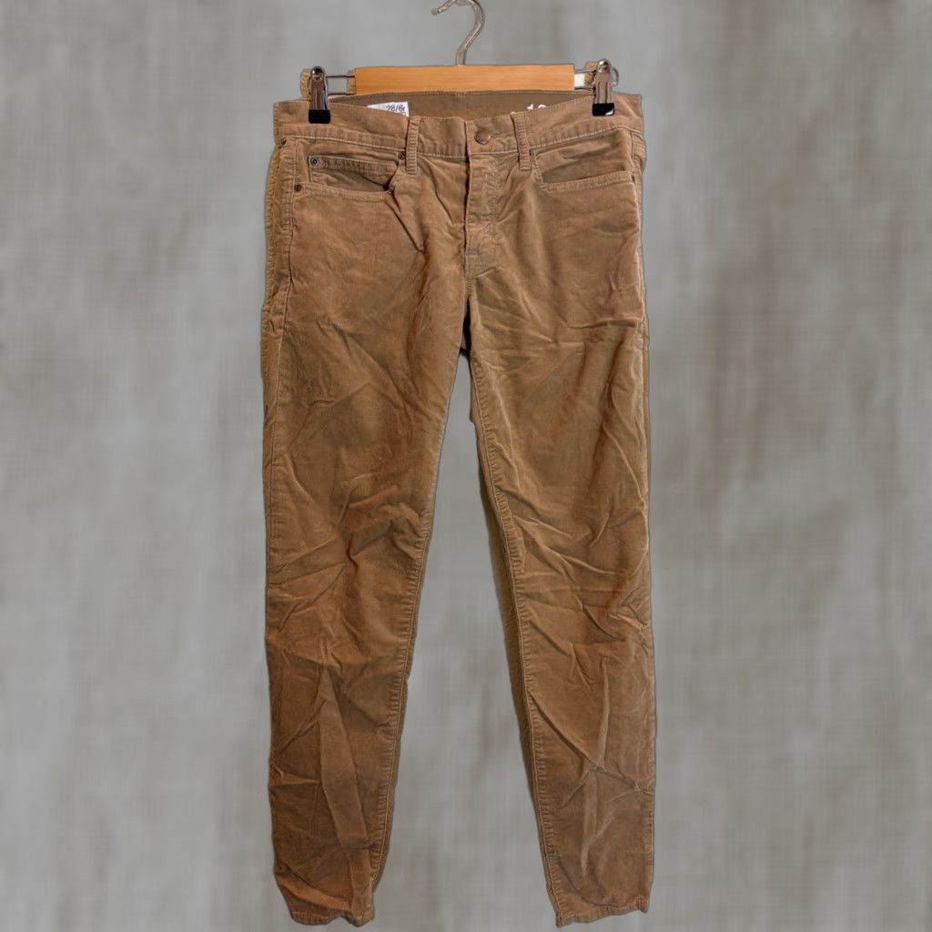 Gap VINTAGE Gap Women’s 6R Micro Corduroy Legging Jean Beige 30x29 Size 28" / US 6 / IT 42 - 1 Thumbnail