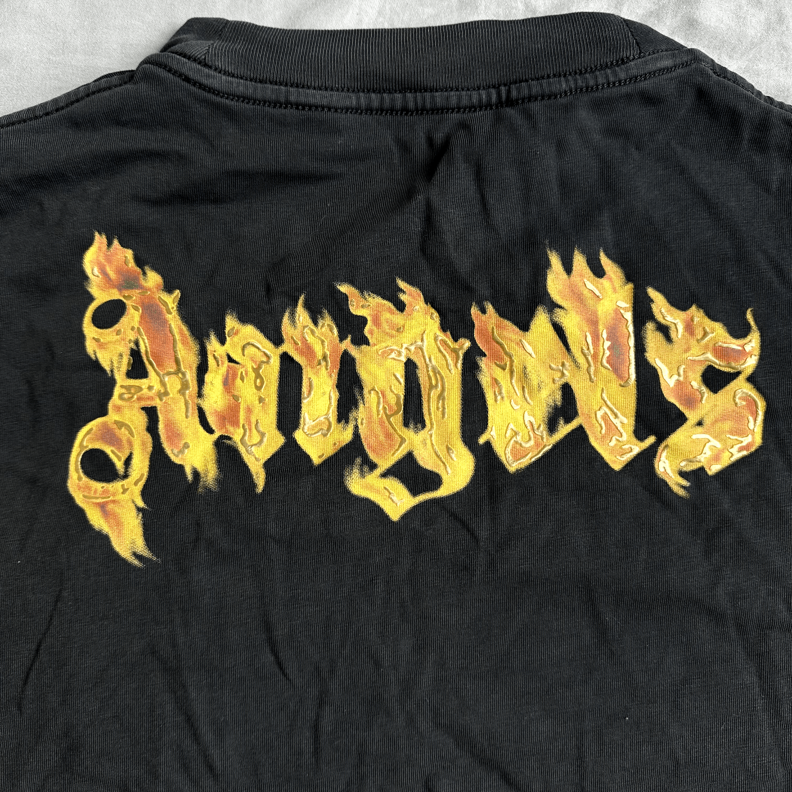 Palm Angels Palm Angels Black Shirt With Front and Back Flame and Gold Size US M / EU 48-50 / 2 - 4 Thumbnail