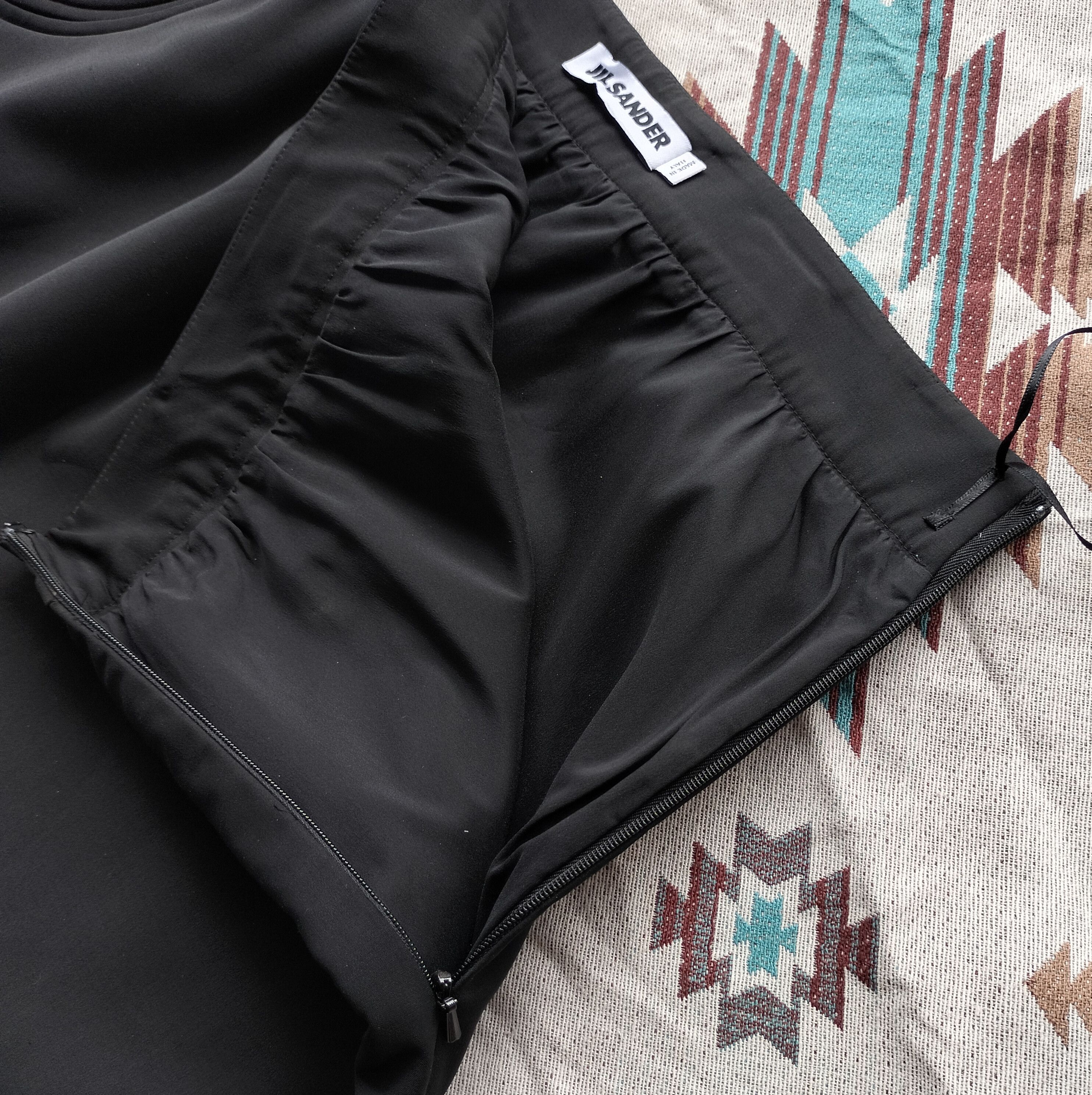 Jil Sander Jil sander black midi skirt Size 30" / US 8 / IT 44 - 7 Thumbnail