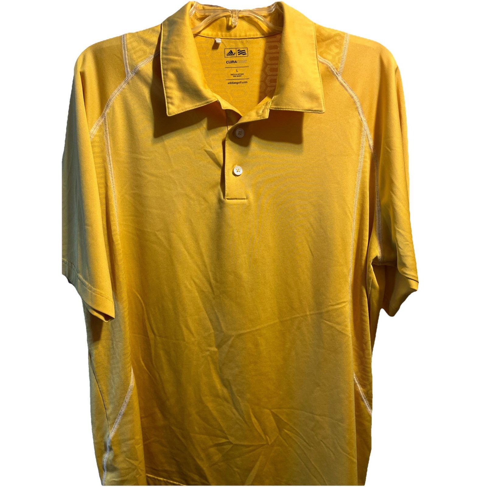 Adidas Adidas Climacool Size Large Mens Golf Shirt Gold Polo SS Size US L / EU 52-54 / 3 - 1 Thumbnail