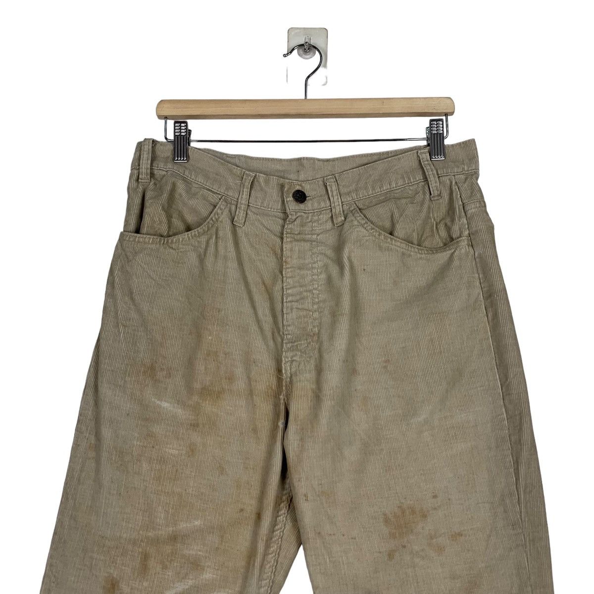 Levi's 70’s Rusty Trashed LEVIS White Label Corduroy Pant #1149-C53 Size US 32 / EU 48 - 2 Thumbnail