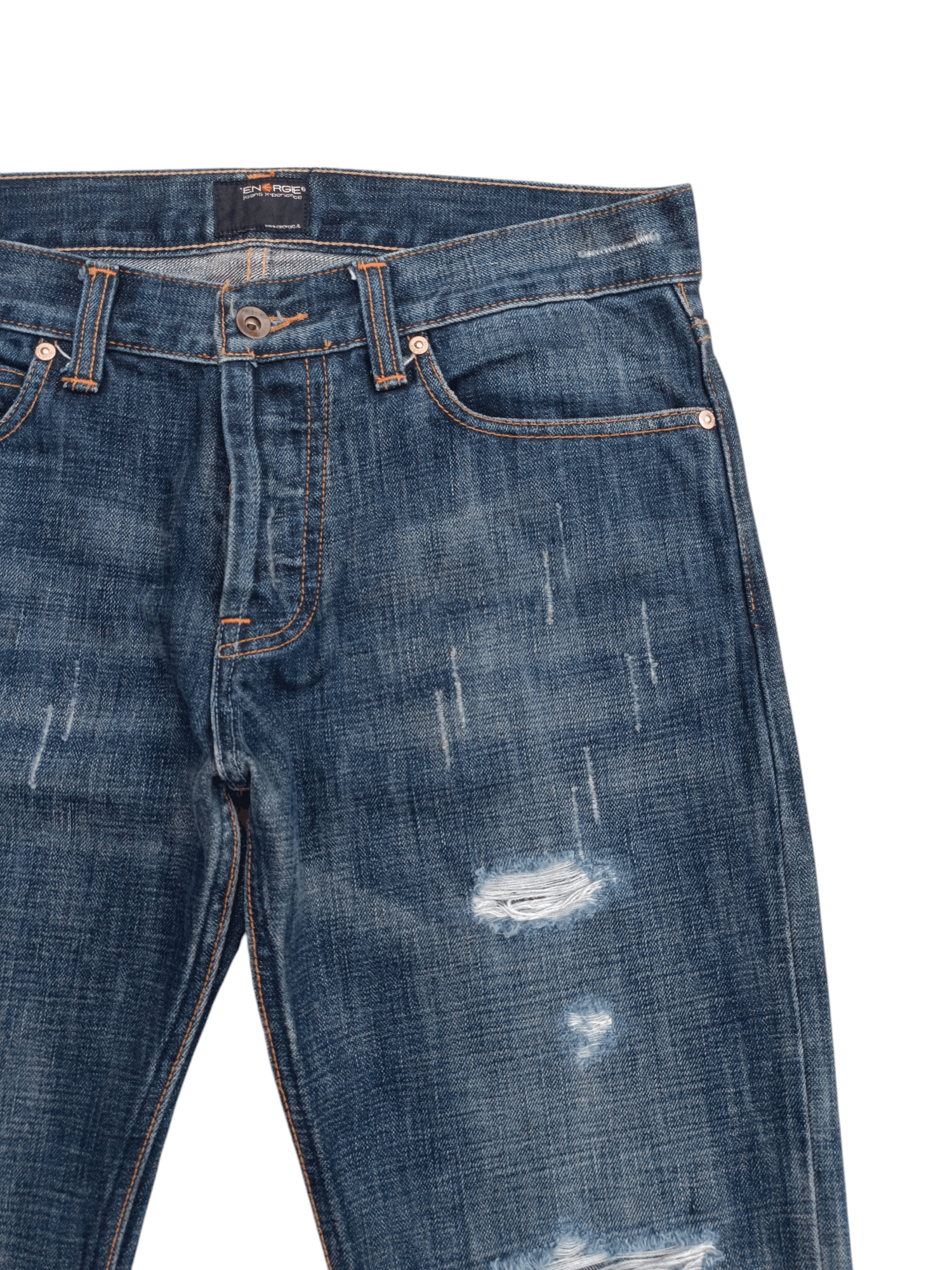 Energie Flare Jeans Energie Distress Faded Boot Cut Y2k Size US 34 / EU 50 - 10 Thumbnail