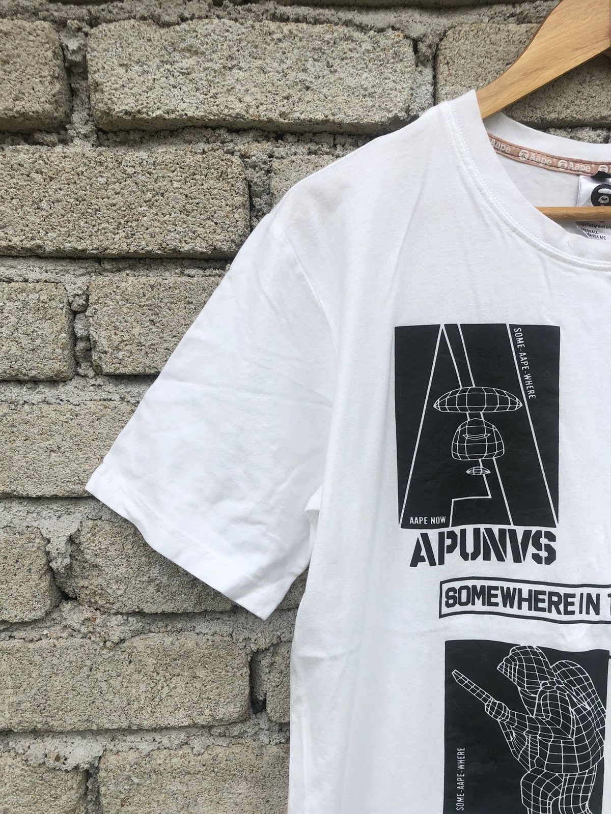 Japanese Brand Vintage Y2K Aape By Bathing Ape Tee Size US M / EU 48-50 / 2 - 6 Thumbnail