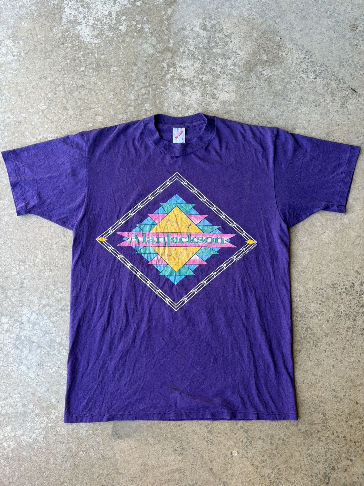 Jerzees Vintage 1993 Alan Jackson Tour tee Size US L / EU 52-54 / 3 - 1 Thumbnail