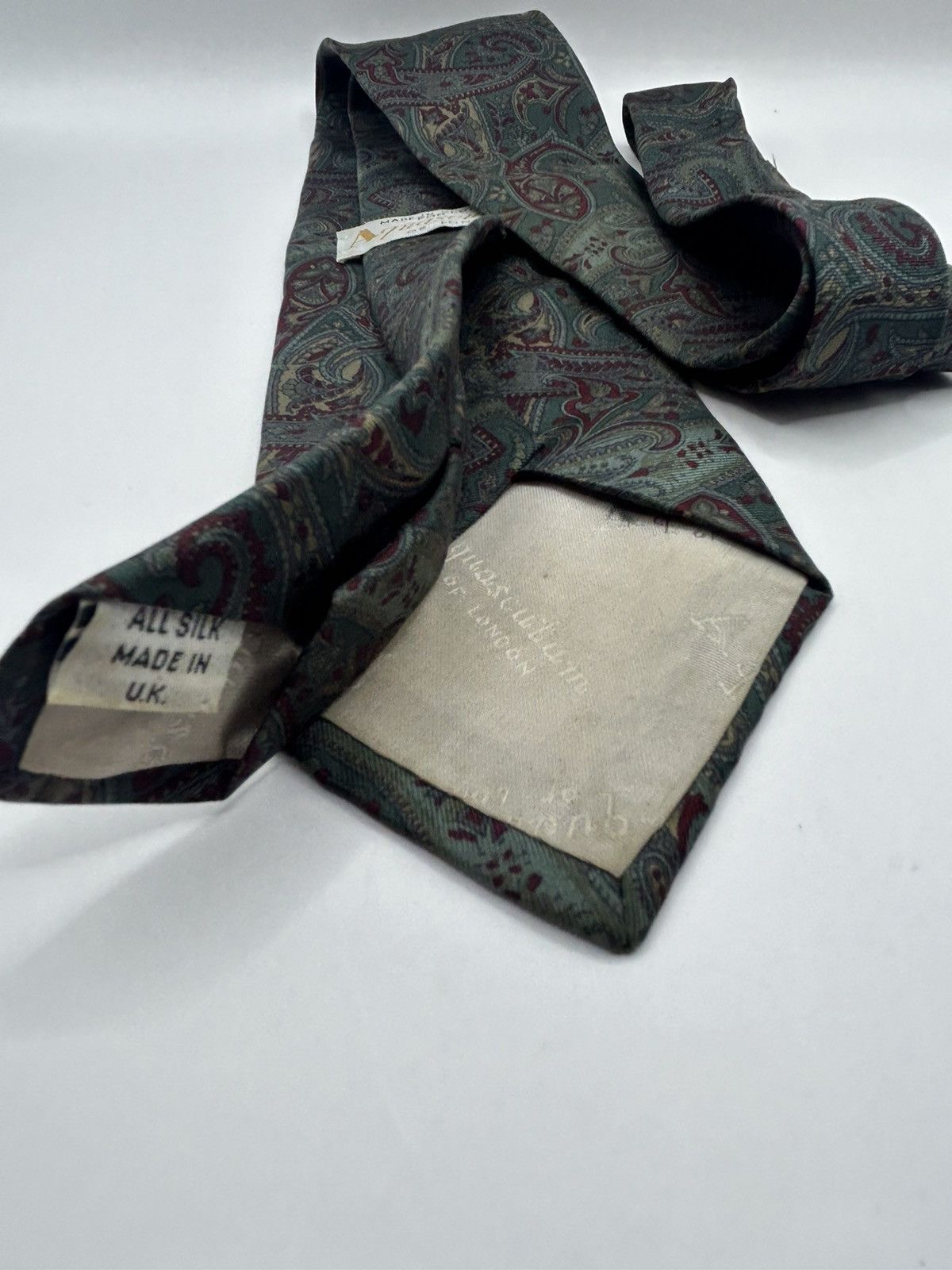 Aquascutum Aquascutum Paisley Pattern Tie Size ONE SIZE - 4 Thumbnail