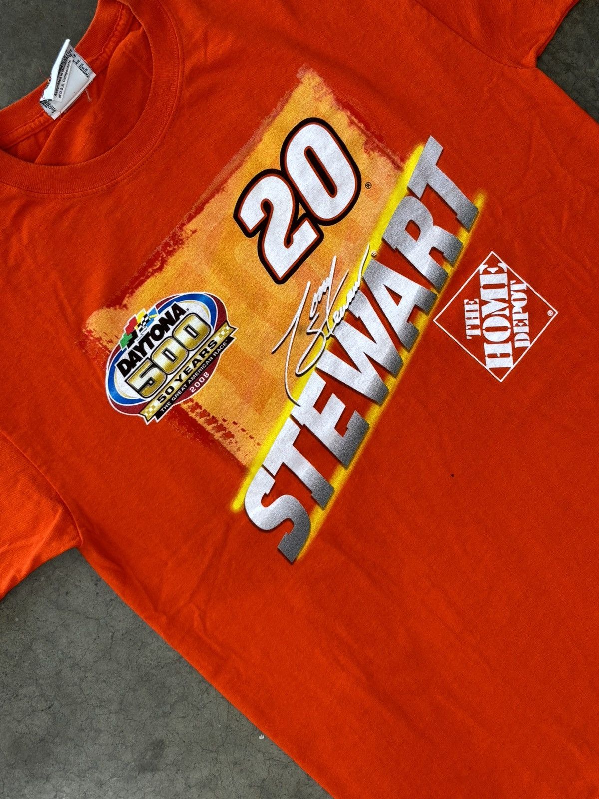 NASCAR × Vintage Vintage 2008 Tony Stewart Home Depot Sponsor Daytona Large Size US L / EU 52-54 / 3 - 1 Thumbnail