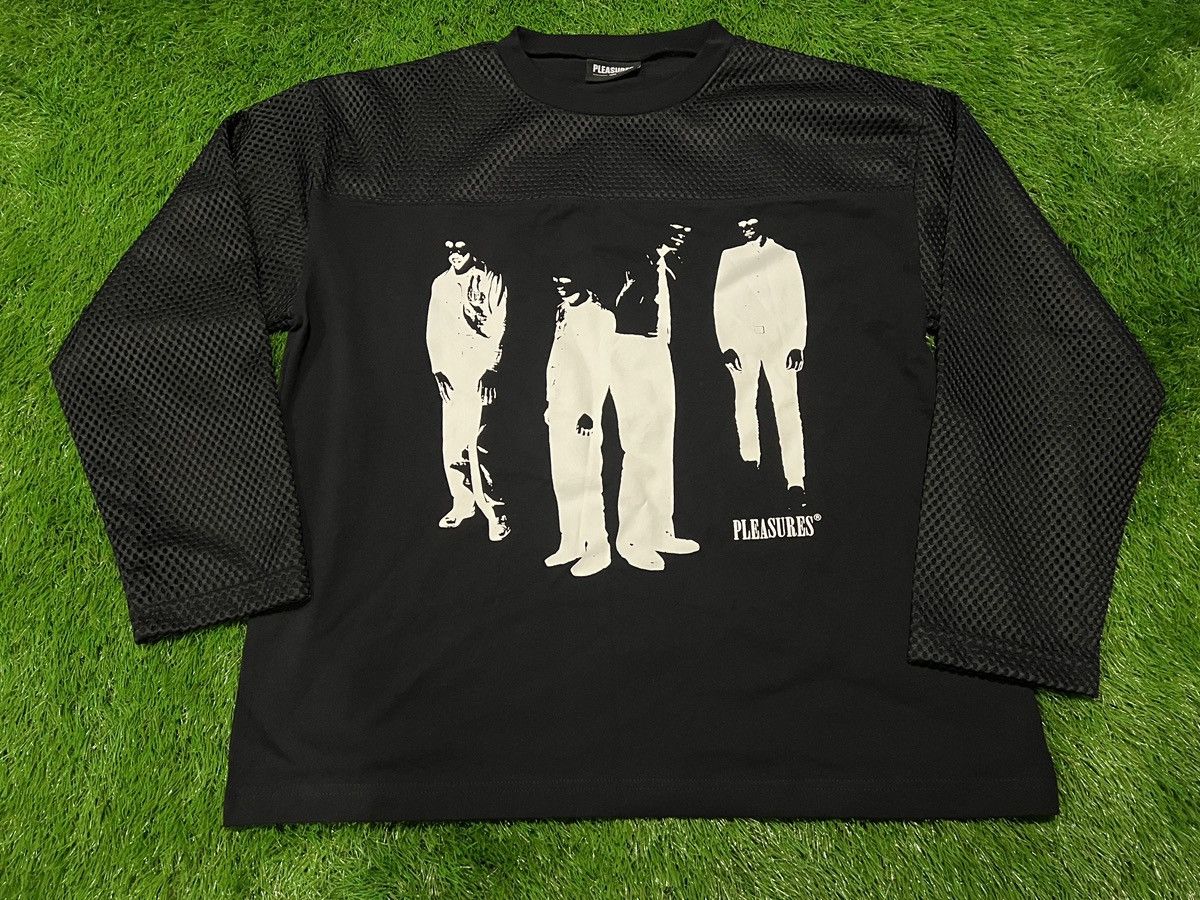 Pleasures PLEASURES - Chicago Mesh Long Sleeve T-Shirt Size US M / EU 48-50 / 2 - 1 Thumbnail