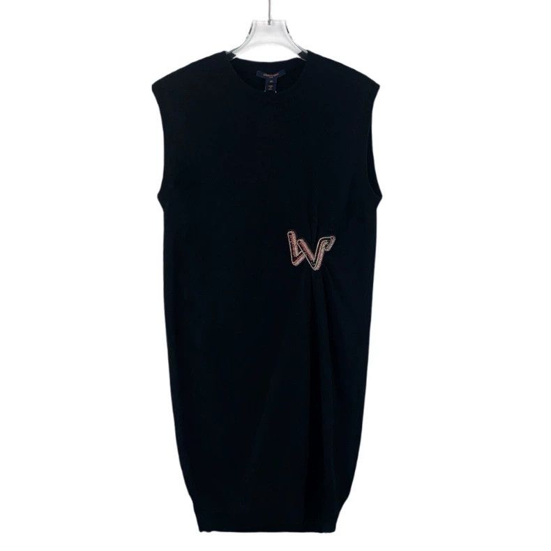 Louis Vuitton Louis Vuitton Black monogrammed and diamond-encrusted wool Size XS / US 0-2 / IT 36-38 - 1 Thumbnail