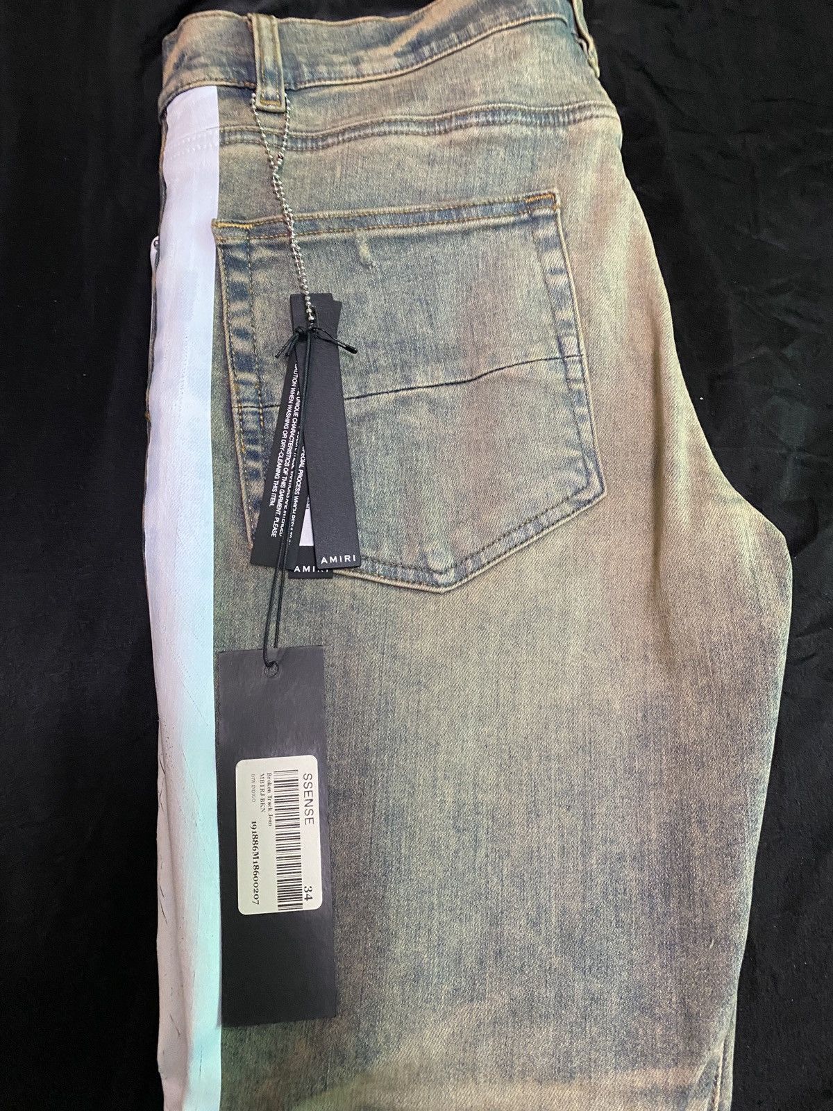 Amiri Amiri Indigo Broken Track Jean Size US 34 / EU 50 - 10 Thumbnail