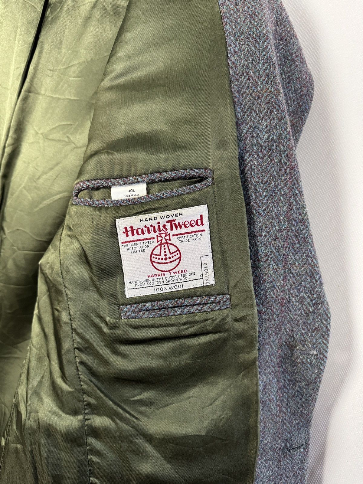 Harris Tweed Harris Tweed x Centaur Today Wool Blazer Jacket Size 40L Size 40L - 9 Thumbnail