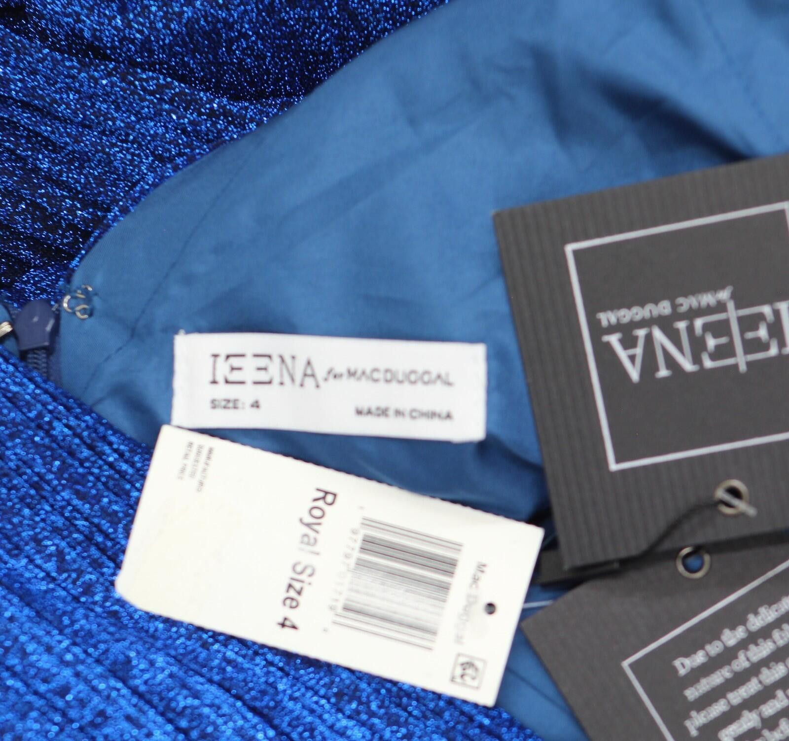 Other Nwt Ieena By Mac Duggal Dress Gown Royal Navy Blue 4 Size S / US 4 / IT 40 - 3 Thumbnail