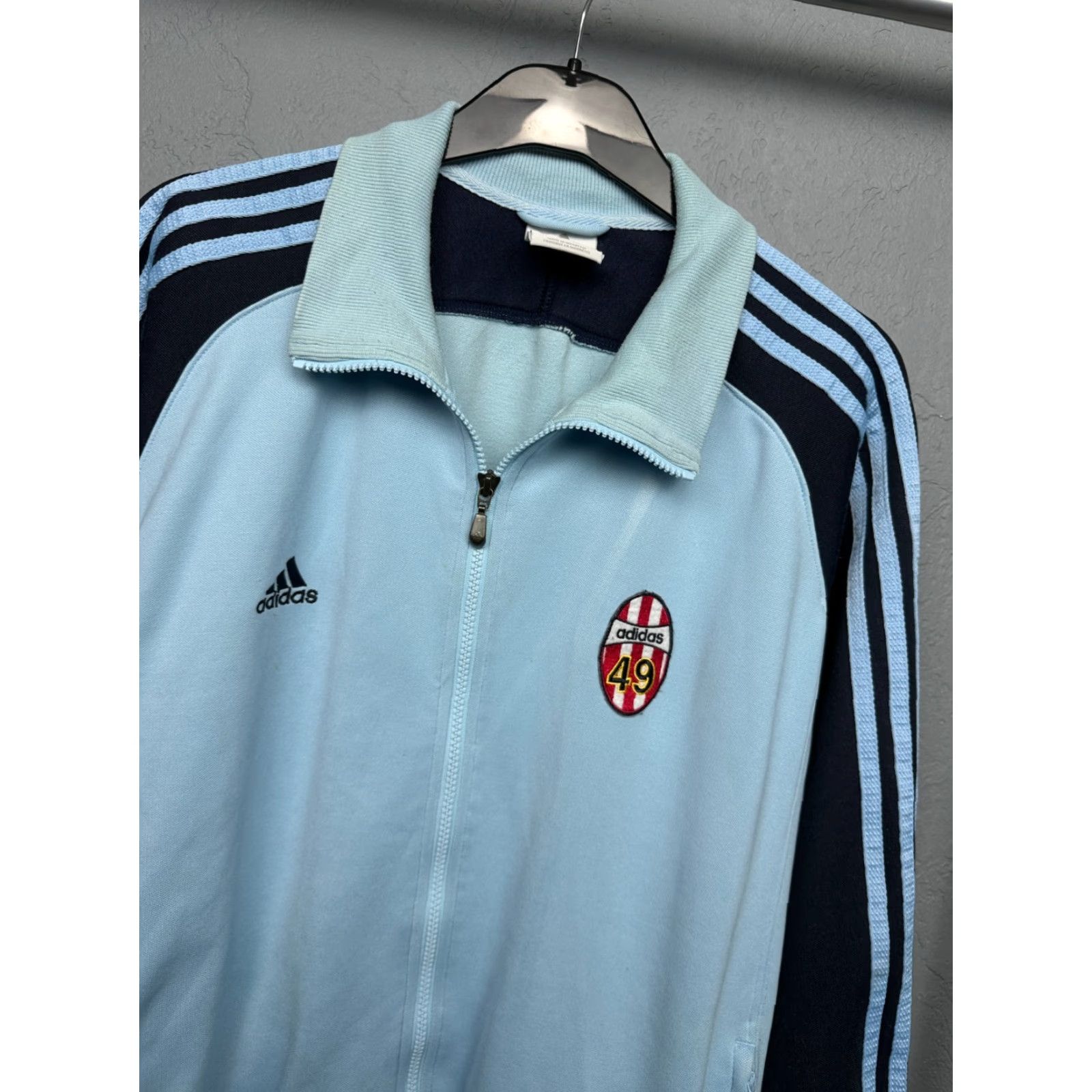 Adidas Adidas Vintage Mens Track Jacket Jacket L Blue Track Jacket Mens Size US L / EU 52-54 / 3 - 2 Thumbnail