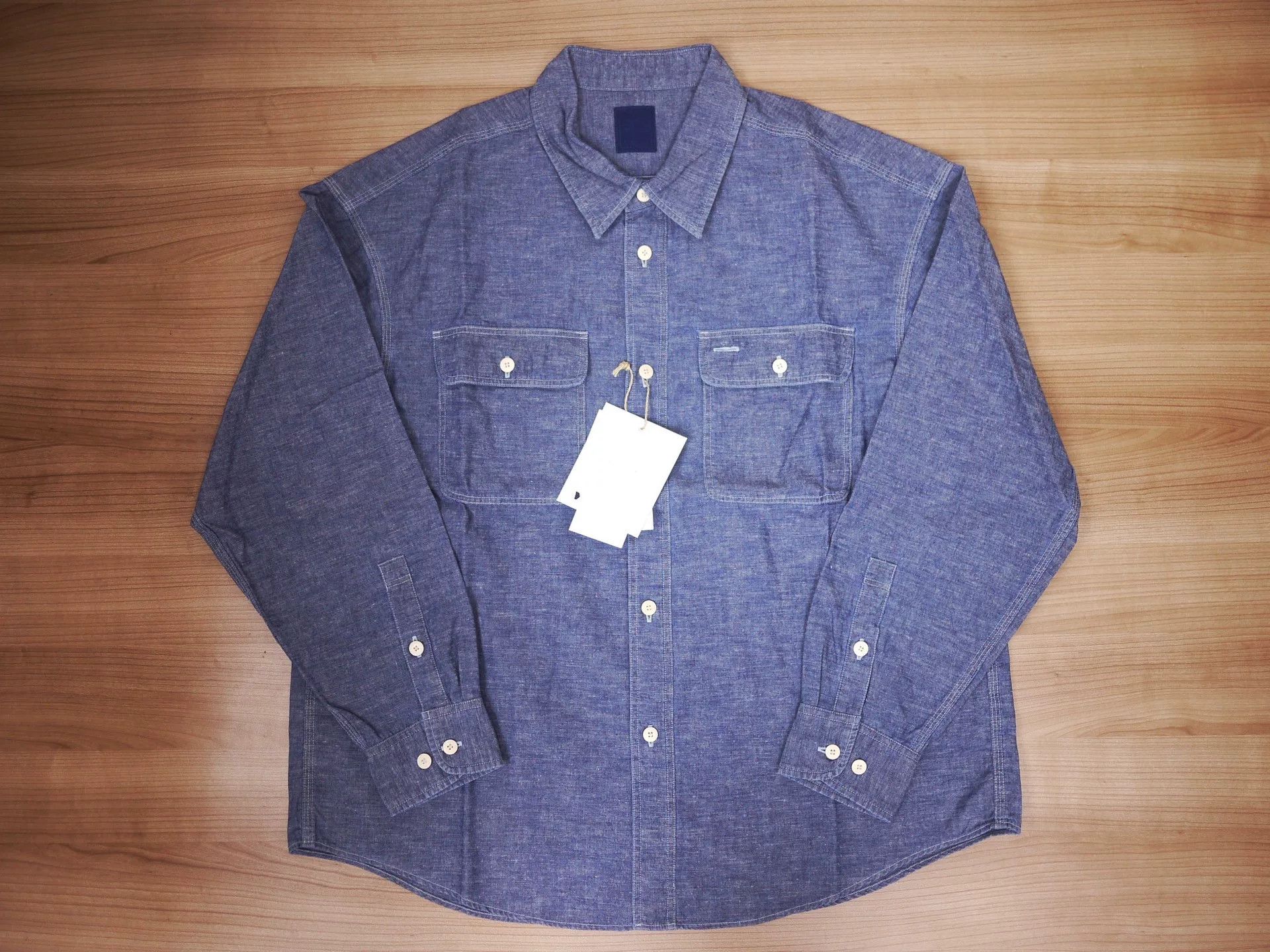 Visvim indigo visvim langer chambray shirt Size US L / EU 52-54 / 3 - 1 Thumbnail