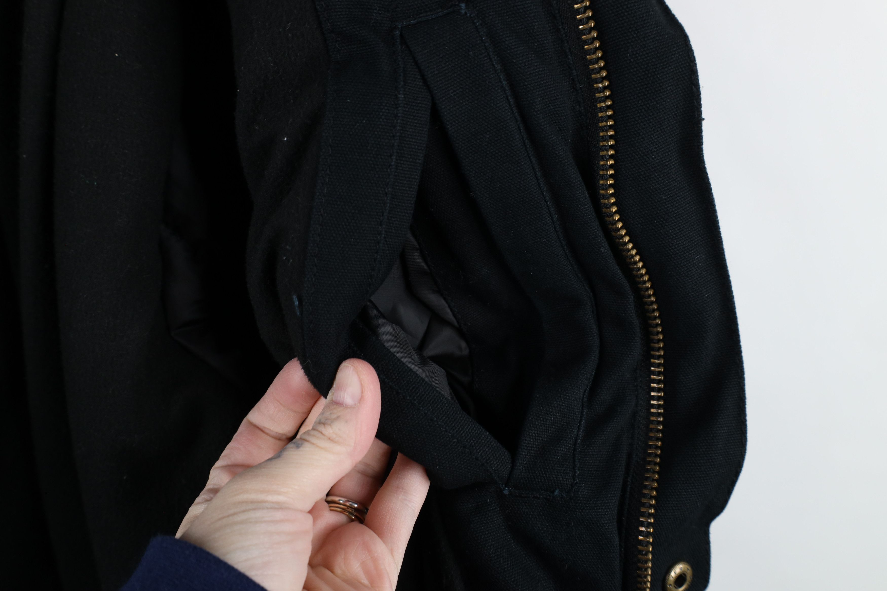 Vintage Vintage Y2K Streetwear Lined Canvas Chore Barn Jacket Black Size US XL / EU 56 / 4 - 11 Thumbnail