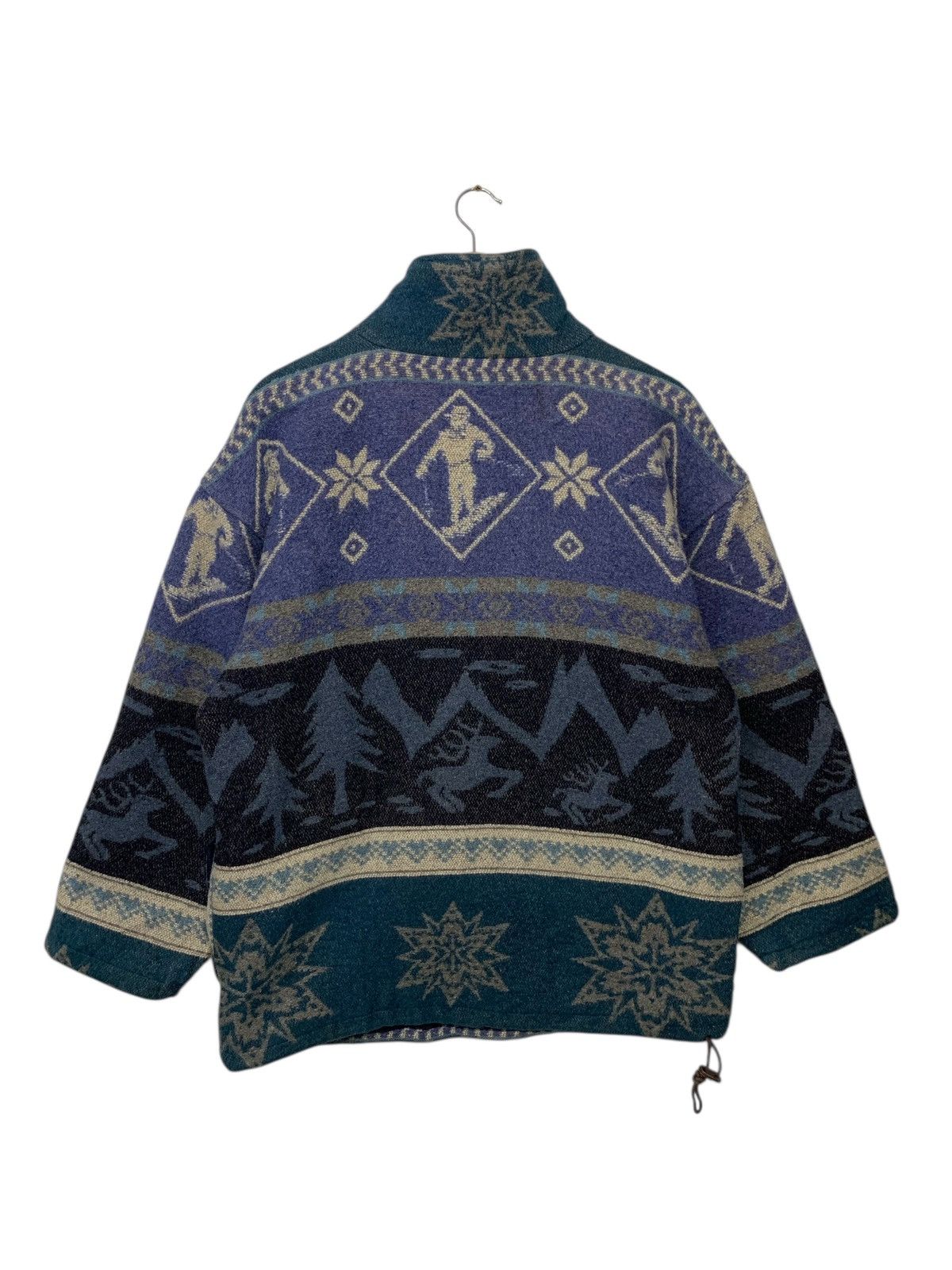 L.L. Bean Vintage LL.Bean Wool Half Zipper Navajo Ski Wear Jacket Size US M / EU 48-50 / 2 - 3 Thumbnail
