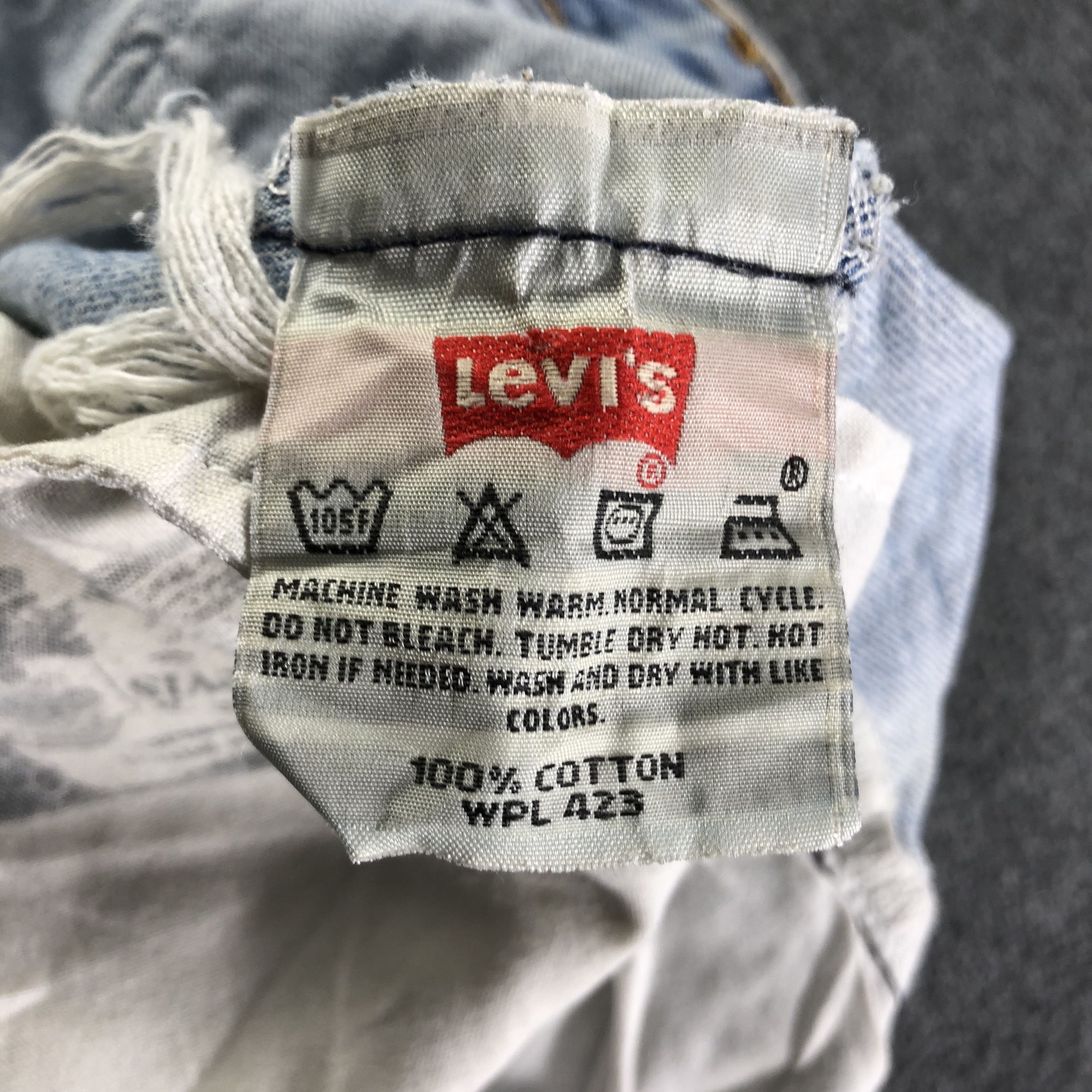 Levi's Vintage 90s Blue Wash Levis 501 Jeans-J3005 Size US 34 / EU 50 - 13 Thumbnail