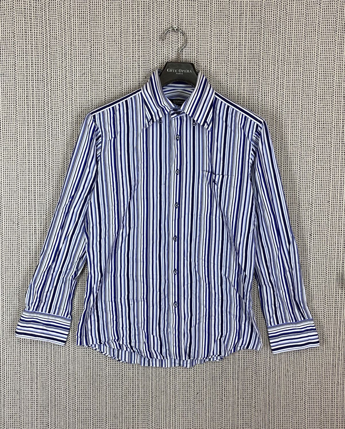 Burberry × Vintage Burberry black label striped shirt button ups Size US M / EU 48-50 / 2 - 1 Thumbnail