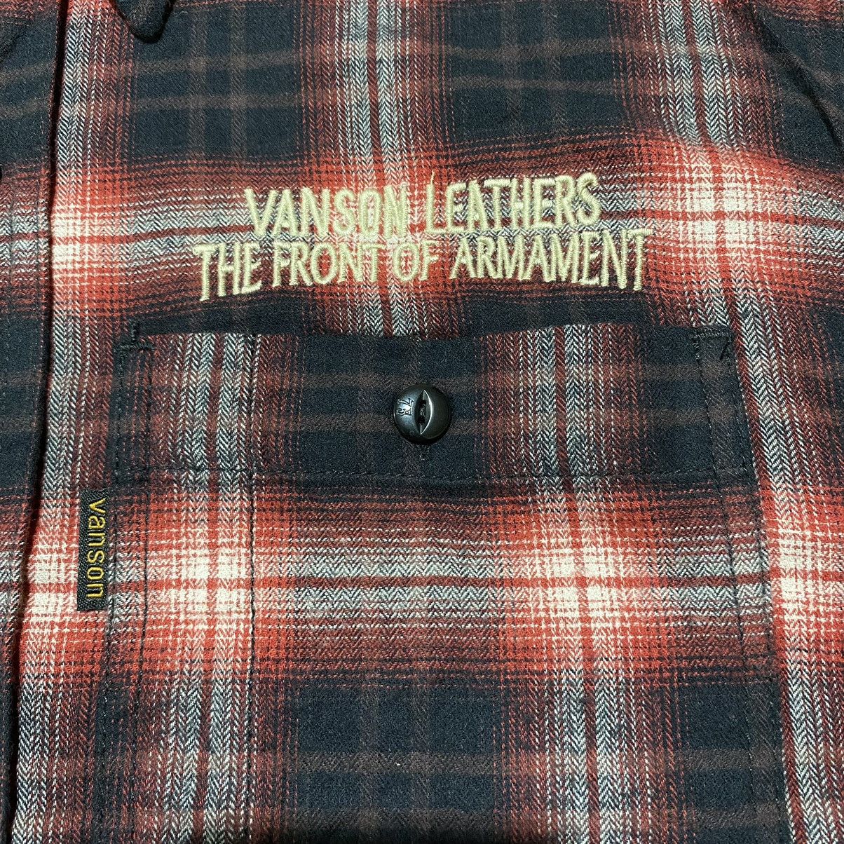 Vanson Leathers Vintage VANSON LEATHERS x T.F.O.A Flannel Shirt Button Ups Size US L / EU 52-54 / 3 - 4 Thumbnail