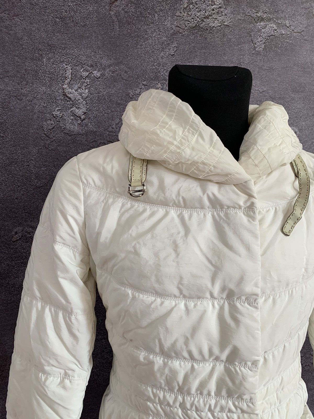 Ermanno Scervino ERMANNO SCERVINNO White Down Puffer Jacket Women’s L size Size L / US 10 / IT 46 - 3 Thumbnail