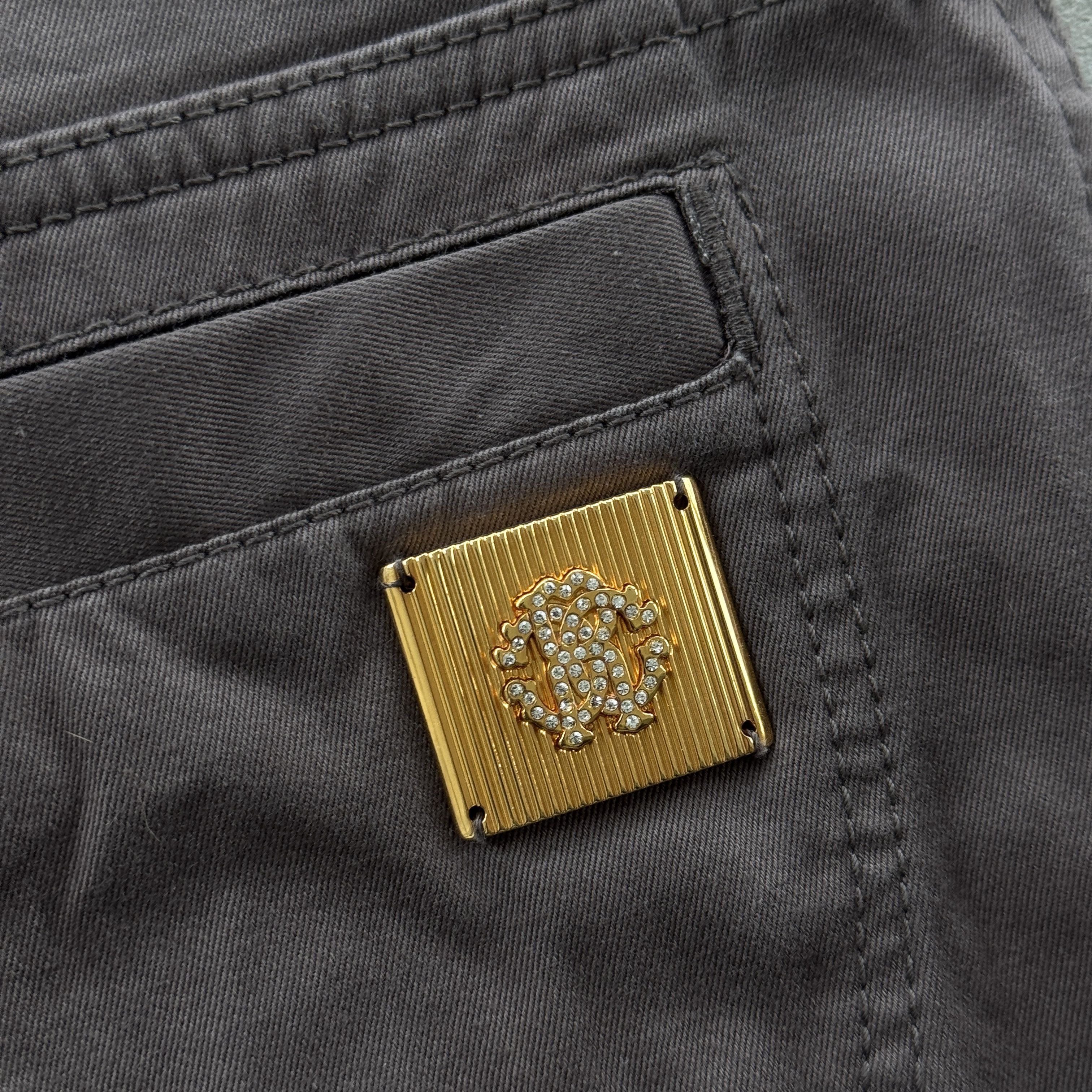 Roberto Cavalli Roberto Cavalli Pants Trousers Made In Italy Gold Logo Size 42" / US 20 - 5 Thumbnail