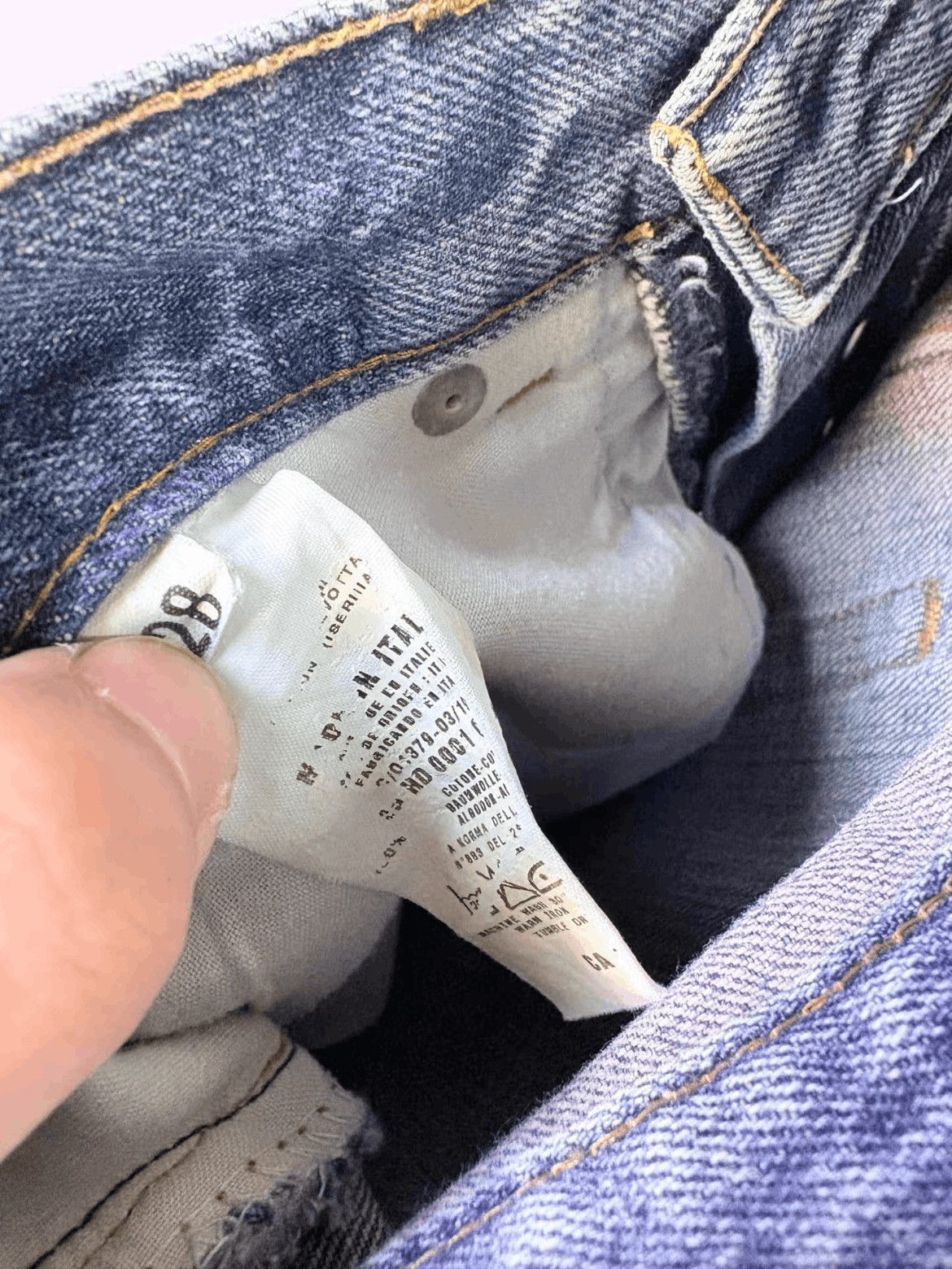 Helmut Lang Helmut Lang Rusted Washed Denim-2508 Size US 28 / EU 44 - 4 Thumbnail