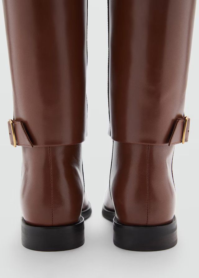 Burberry o1w1db10125 Leather Boots in Dark Brown Size US 7 / IT 37 - 3 Thumbnail