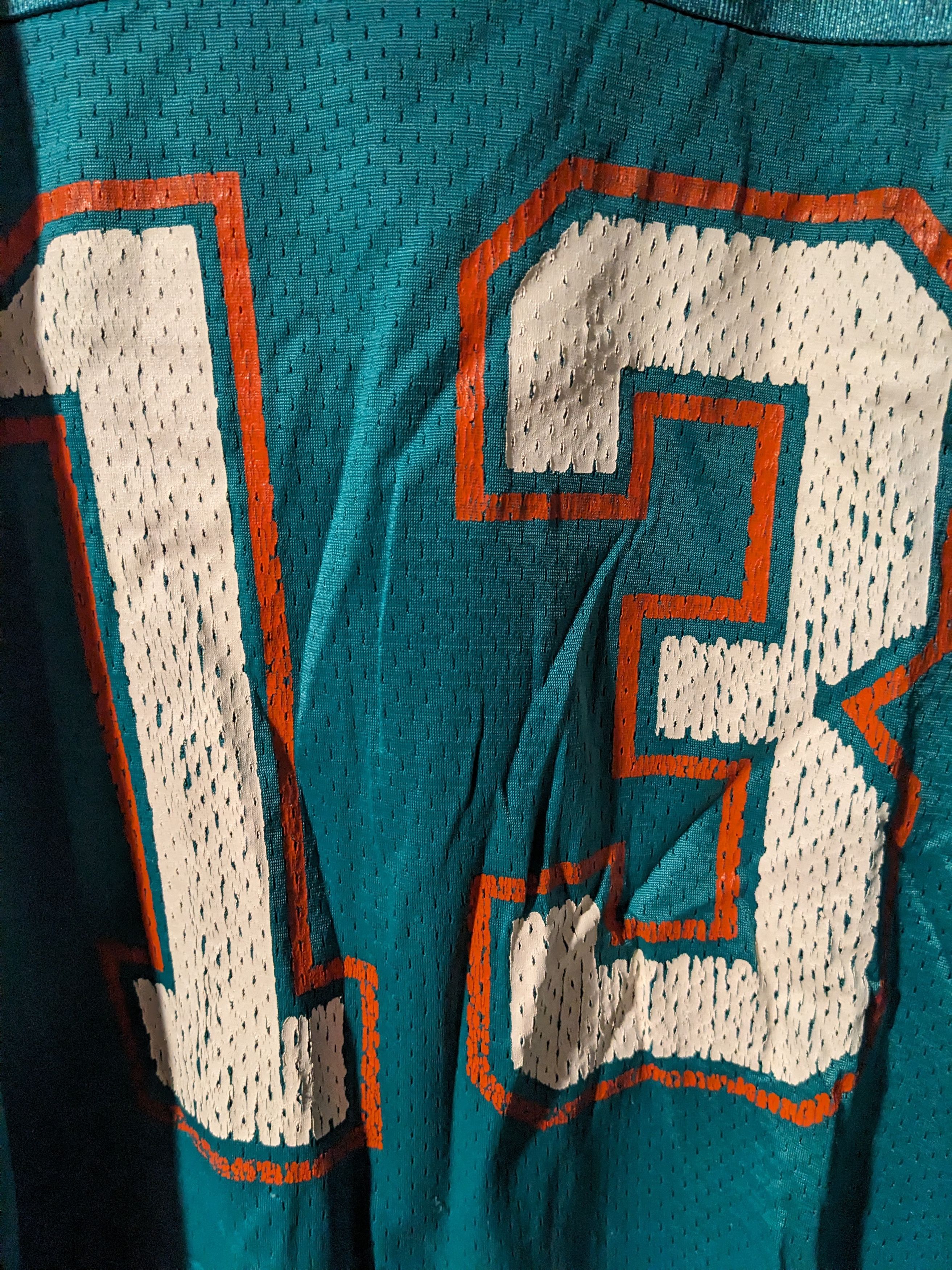 Champion × Vintage Vintage 90s Miami Dolphins Marino Size 48 Football Jersey Size US L / EU 52-54 / 3 - 9 Thumbnail