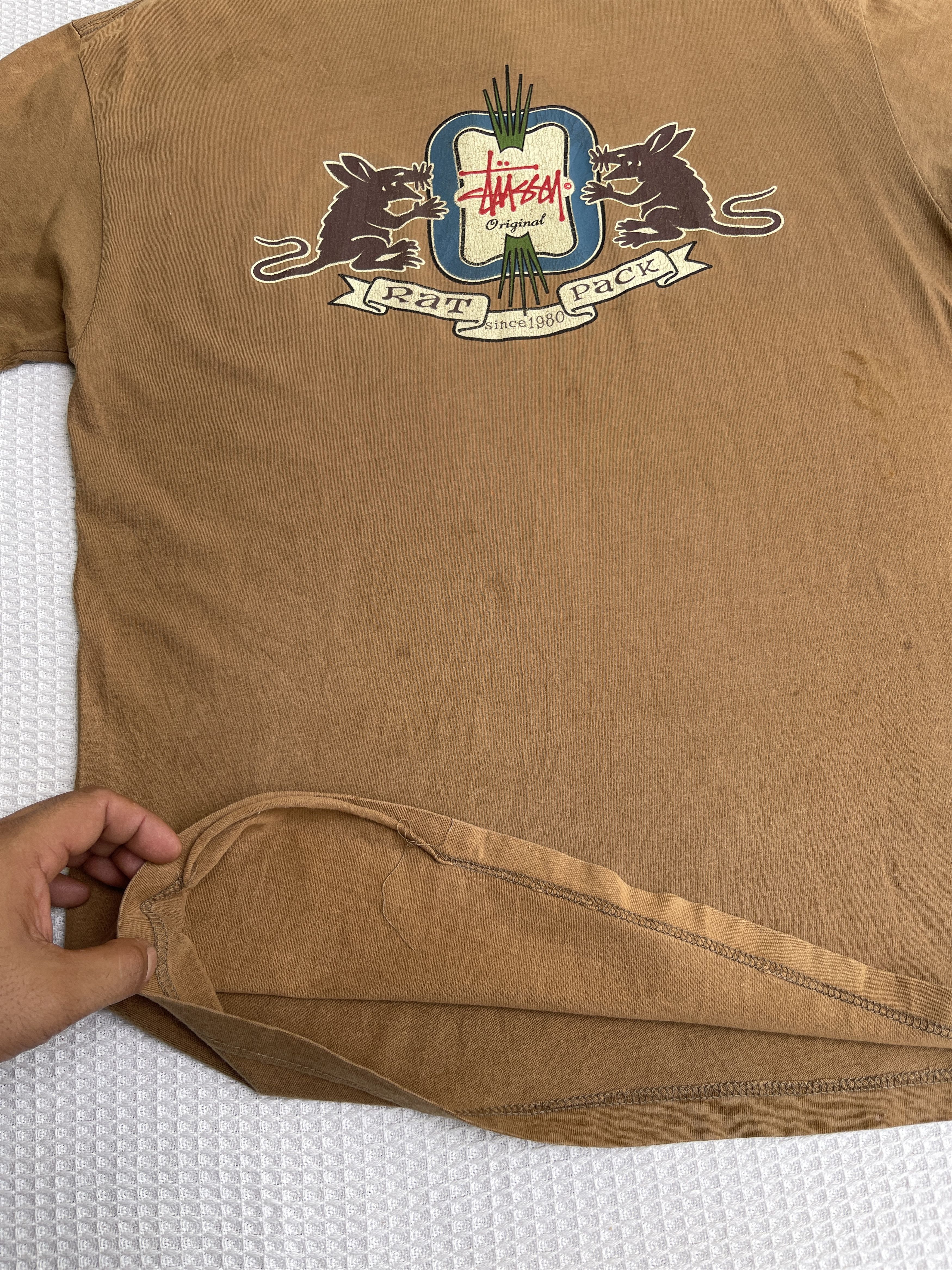 Stussy Very Rare🔥Vintage 80s Stussy Rat Pack Faded Tee Size US M / EU 48-50 / 2 - 16 Thumbnail