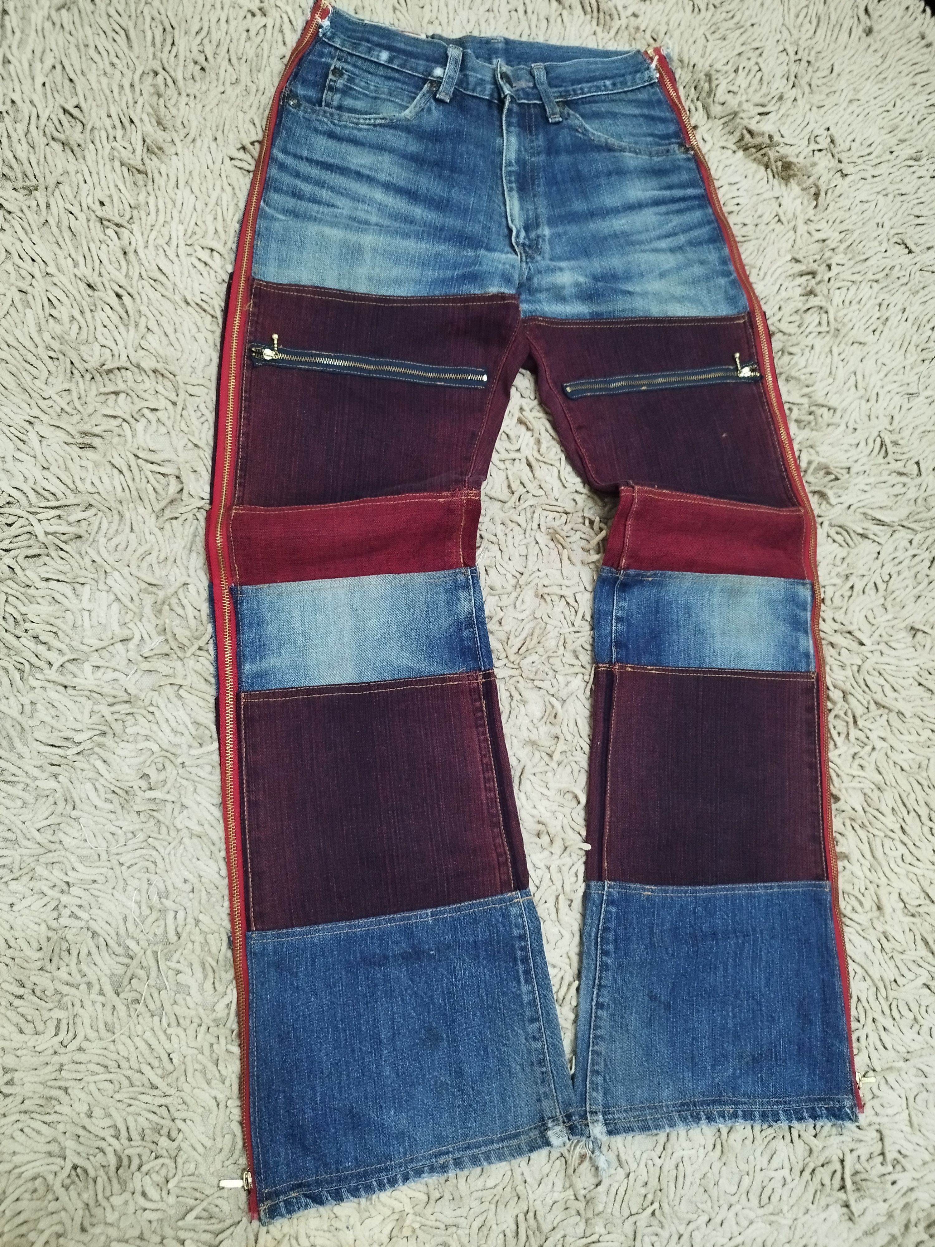 Japanese Brand Japanese Brand Custom Made Paneled Flare Bootcut Jeans Size US 28 / EU 44 - 2 Thumbnail