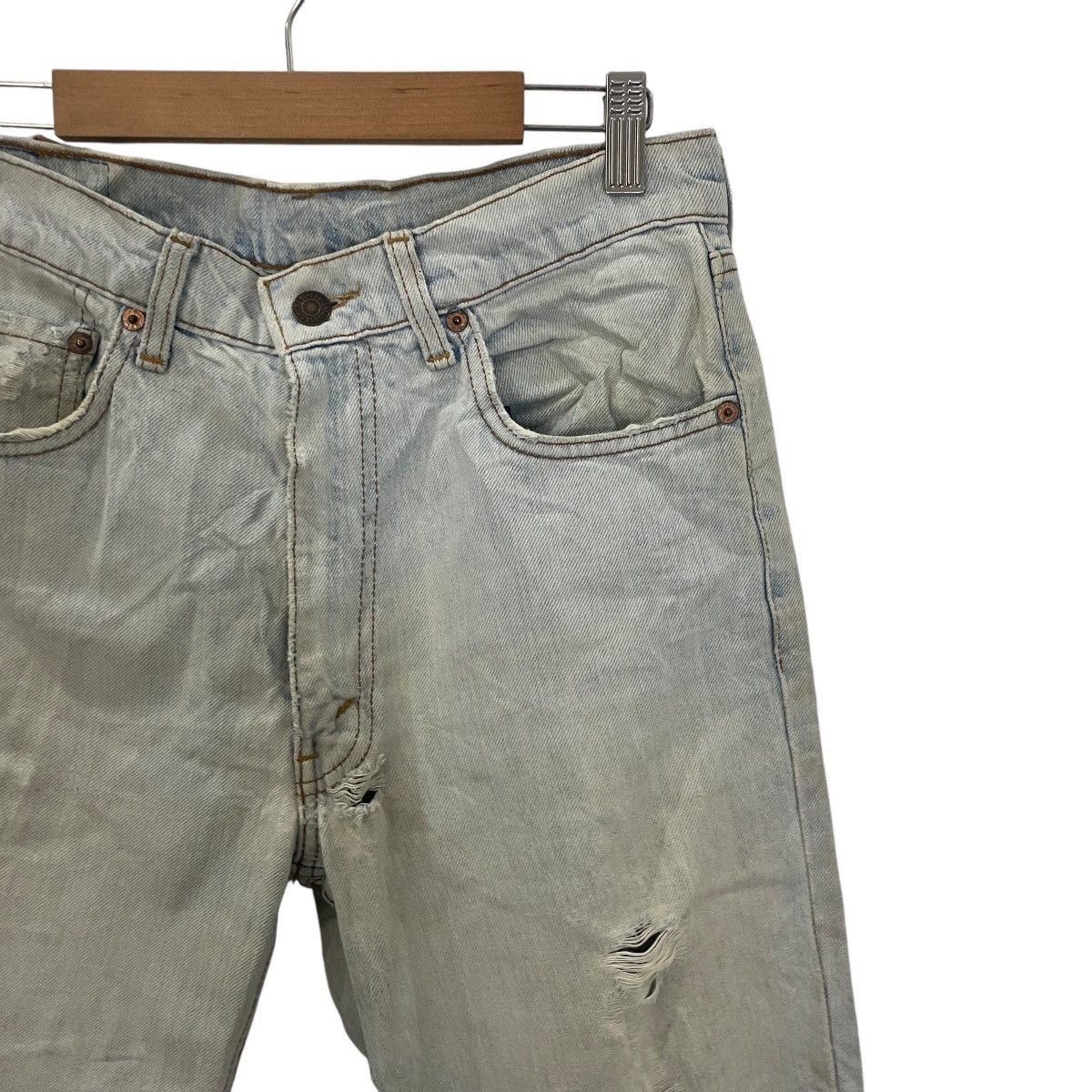Levi's Vintage Y2K Levis Distressed Denim Size US 29 - 4 Thumbnail