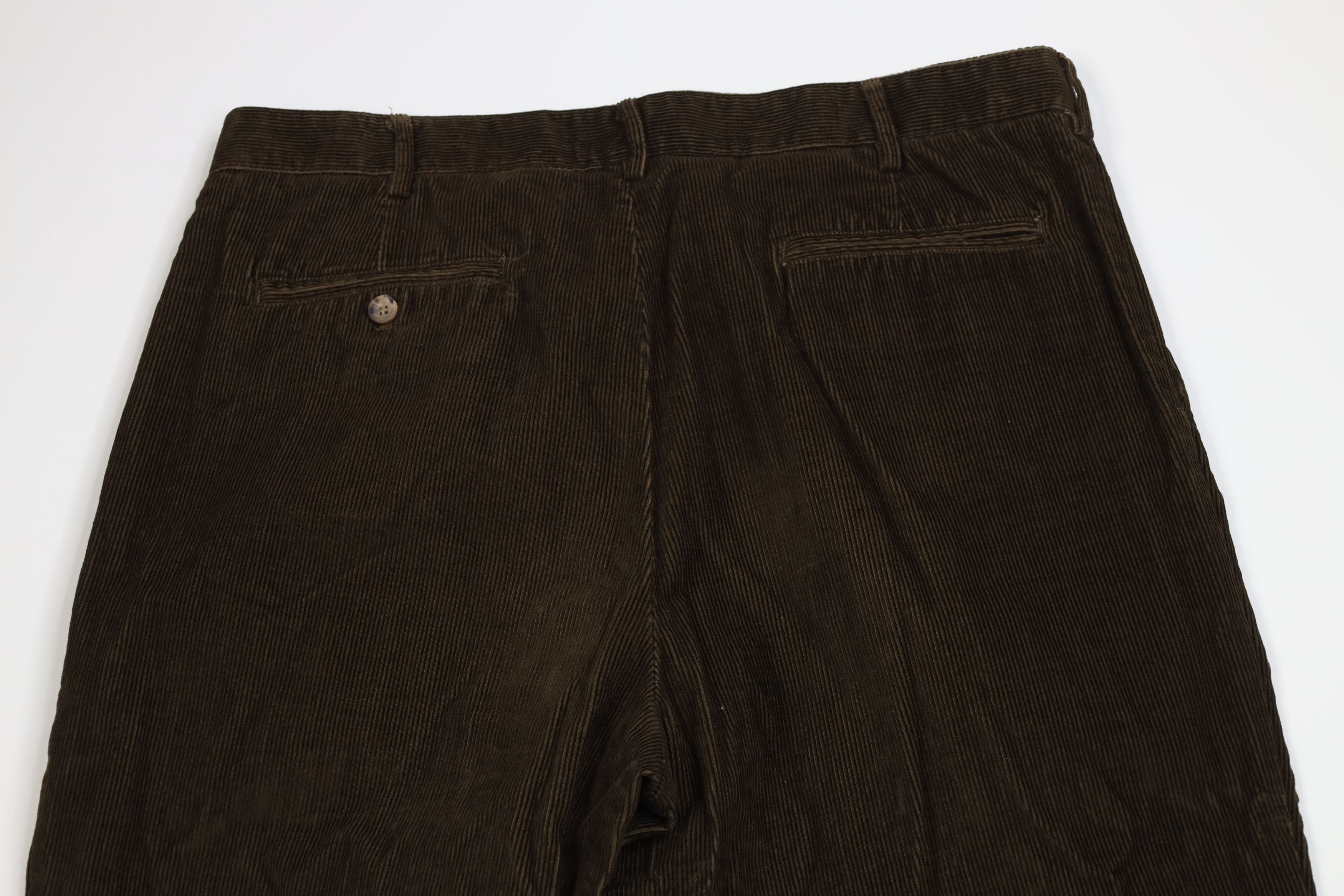 Vintage Vintage 90s Streetwear Pleated Wide Leg Corduroy Chino Pants Size US 36 / EU 52 - 8 Thumbnail