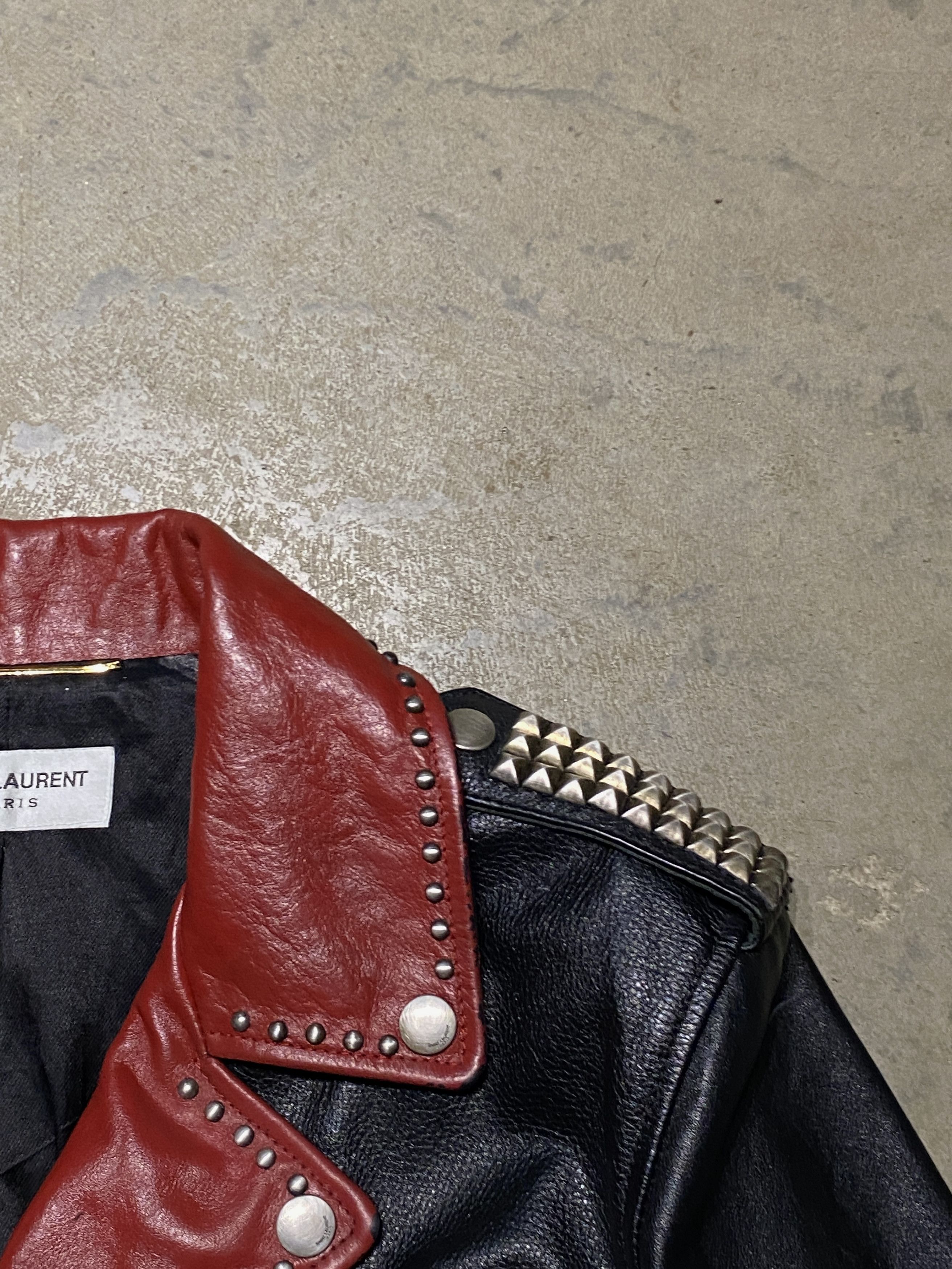 Saint Laurent Paris SLP SS16 "Surfsound" Degradé Sunset L17 Leather Jacket Size XS / US 0-2 / IT 36-38 - 20 Thumbnail
