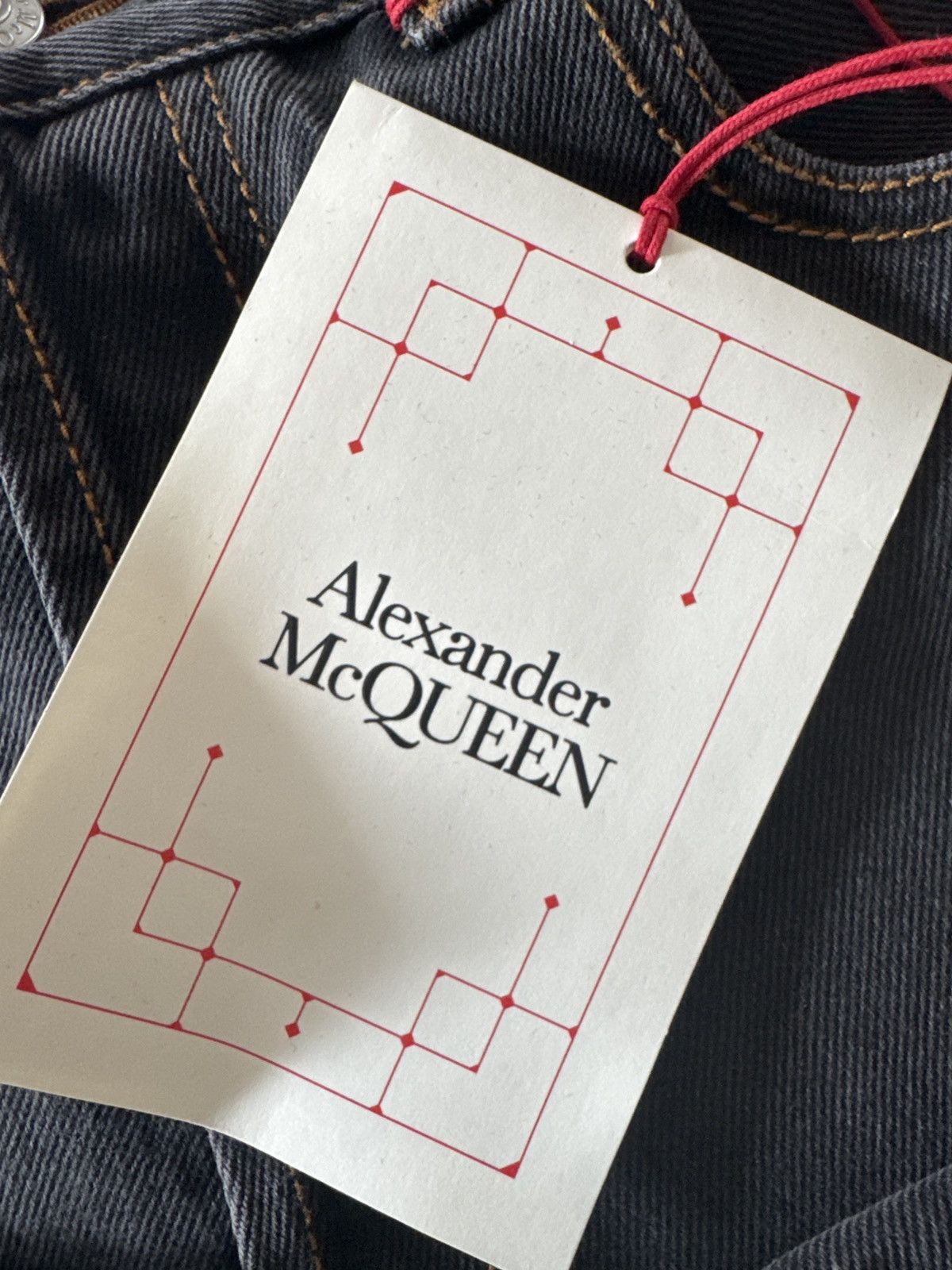 Alexander McQueen Grey raw denim jeans Size US 28 / EU 44 - 3 Thumbnail