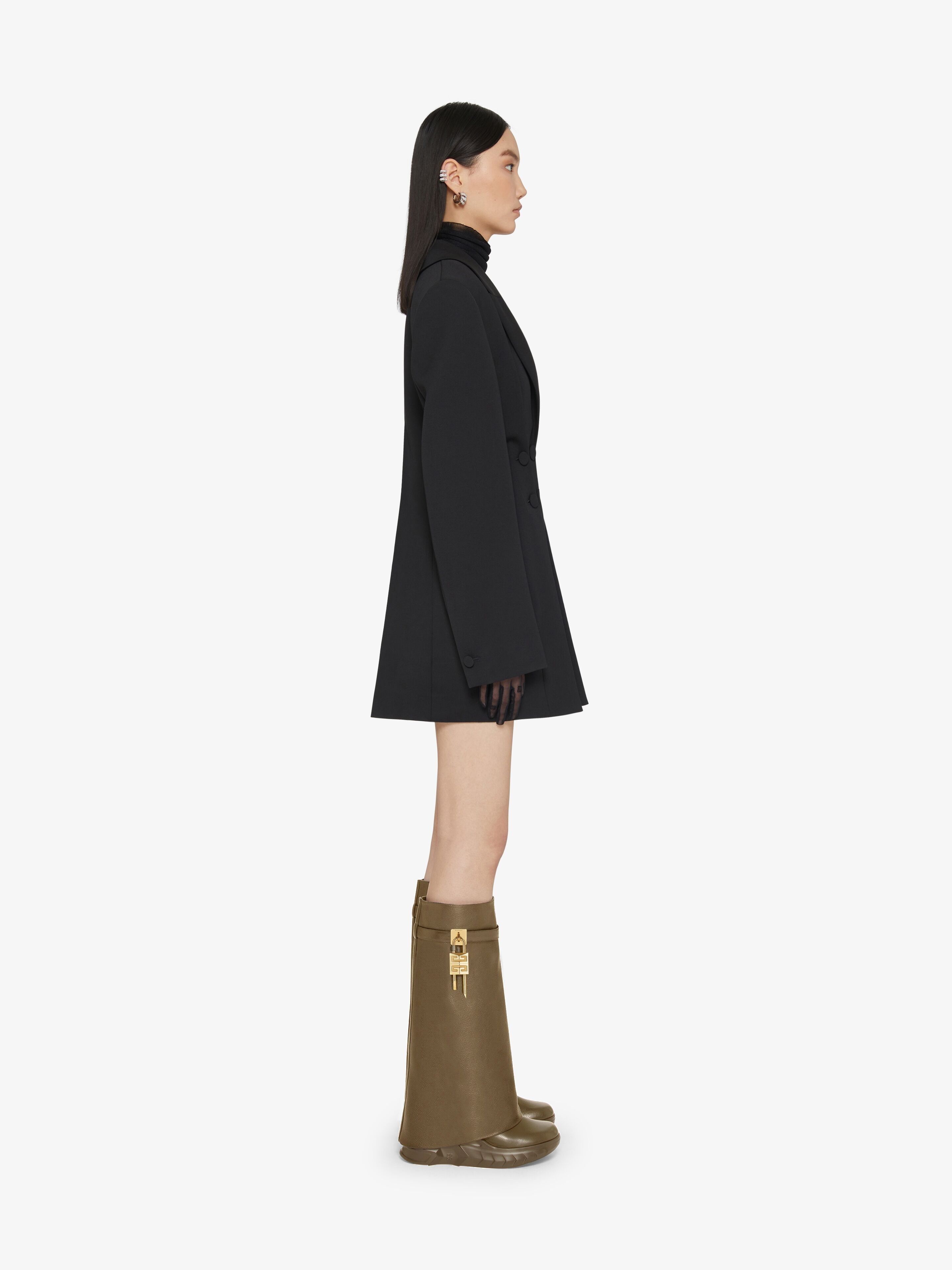 Givenchy o1srvl11e0525 Shark Lock High Boots Biker Low Wedge Khaki Size US 9 / IT 39 - 2 Thumbnail