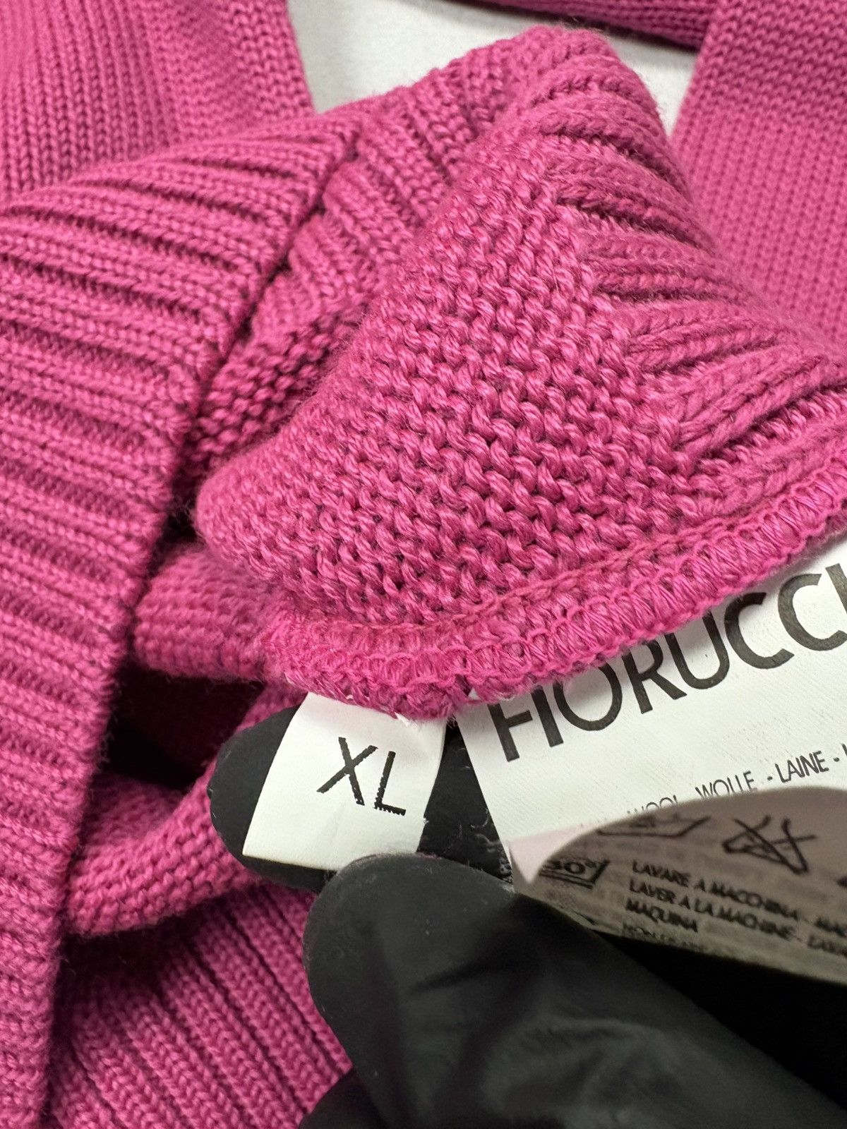 Fiorucci Fiorucci Pink Bunny Knit Sweater Wool Blend V Neck XL Y2K Size XL / US 12-14 / IT 48-50 - 19 Thumbnail