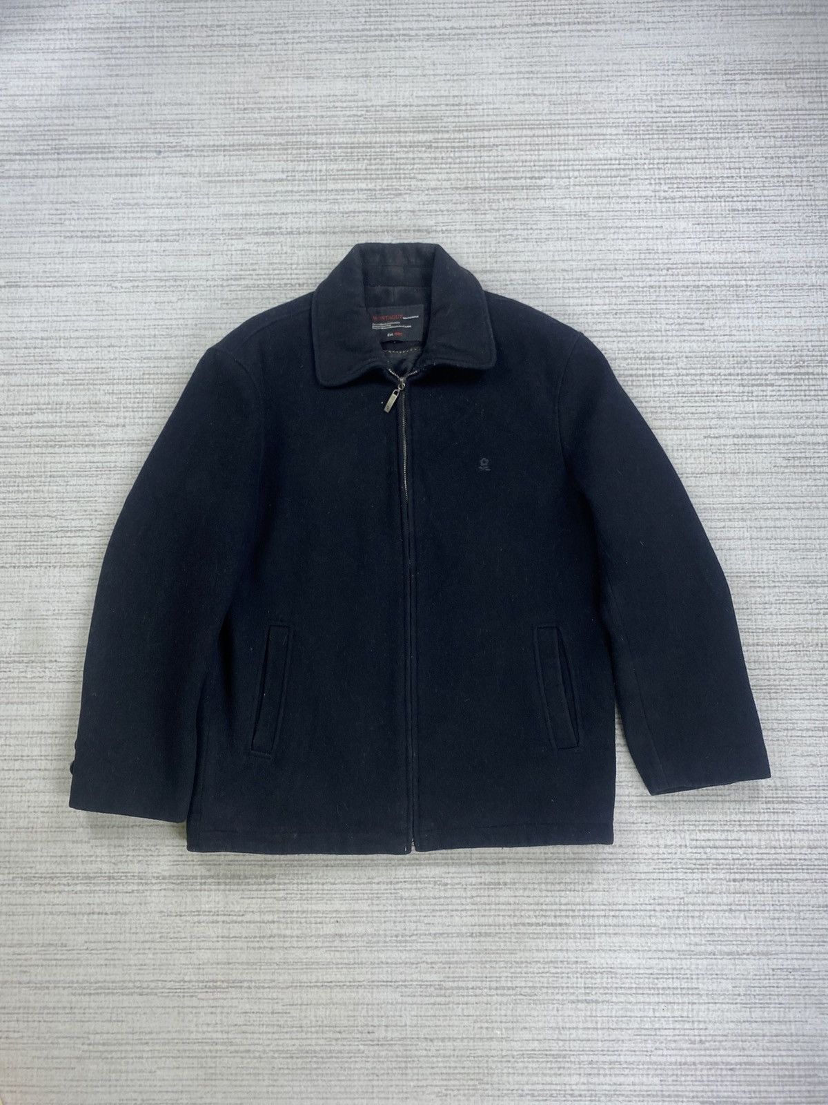 Japanese Brand × Montagut Vintage Montagut Embroidery Logo Wool Zipper Jacket Size US M / EU 48-50 / 2 - 1 Thumbnail