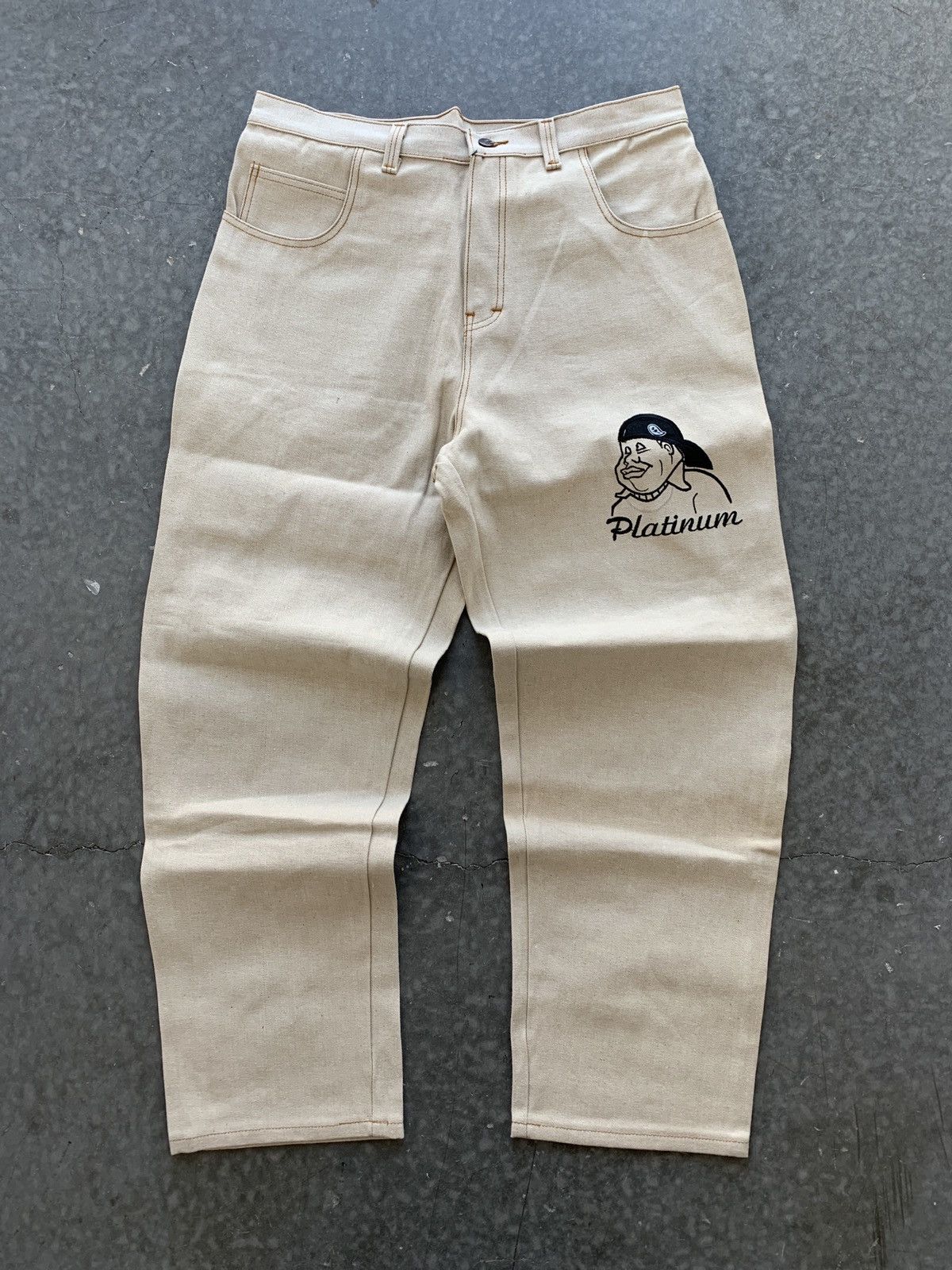 Fubu × Southpole × Vintage Crazy BNWT Vintage Y2K Platinum Fubu Carpenter Jeans Baggy Size US 38 / EU 54 - 1 Thumbnail