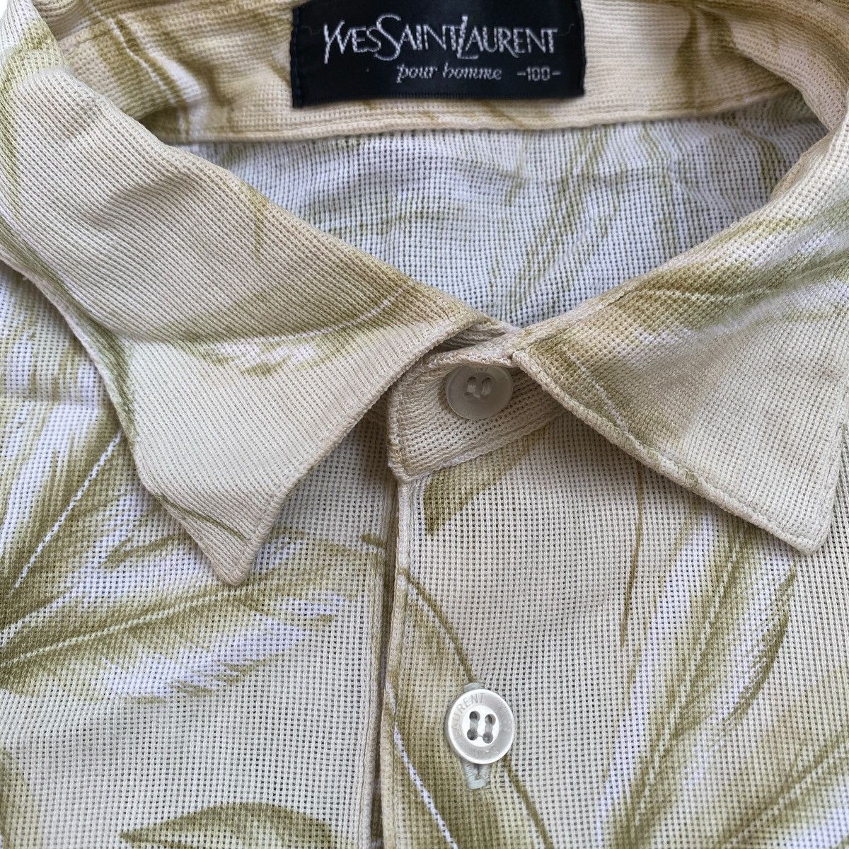 Yves Saint Laurent Vintage Yves Saint Laurent Full Print Polo Shirt Size US M / EU 48-50 / 2 - 4 Thumbnail