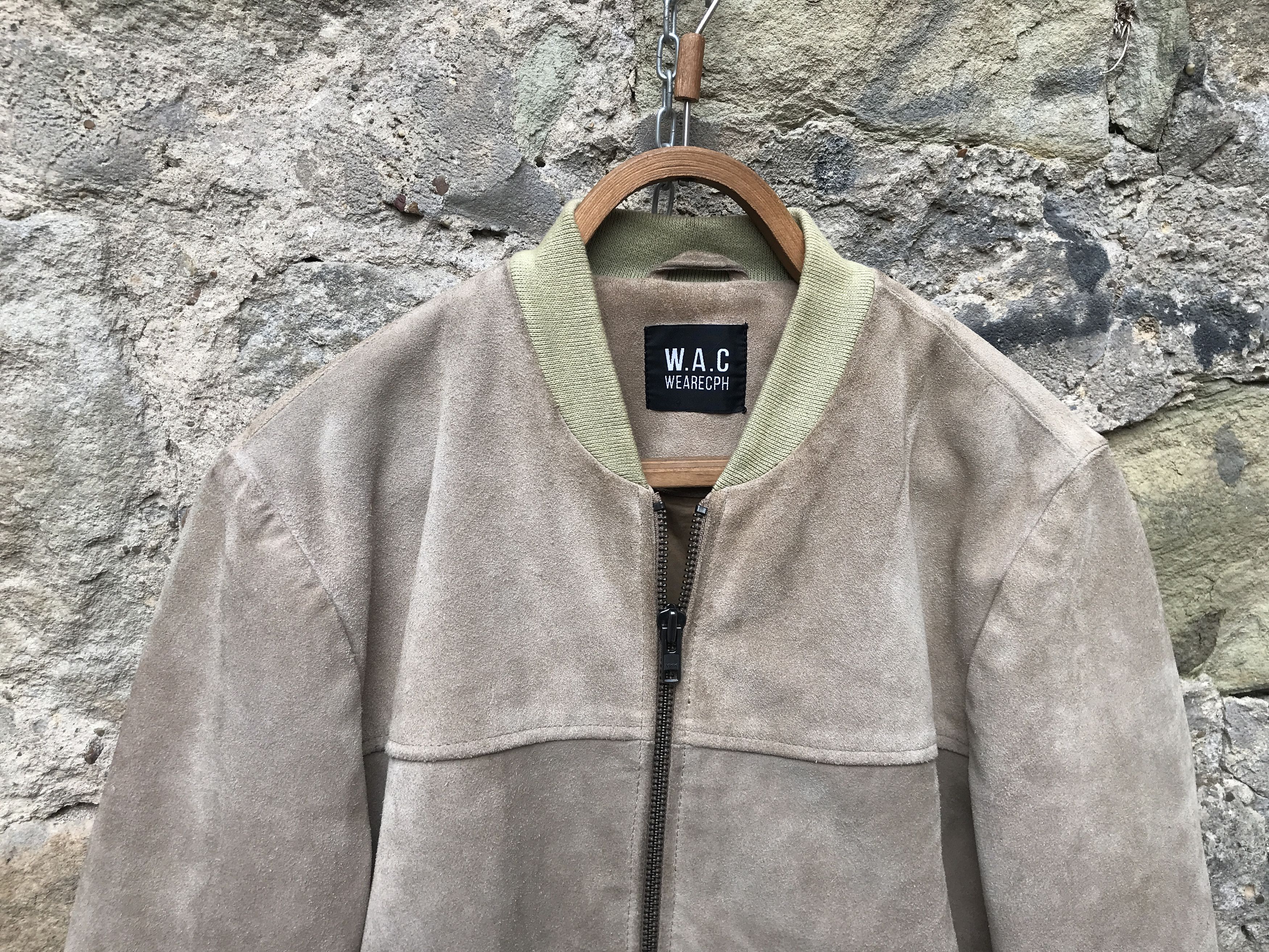 Vintage WEARECPH Suede Bomber Leather Jacket Size US M / EU 48-50 / 2 - 2 Thumbnail