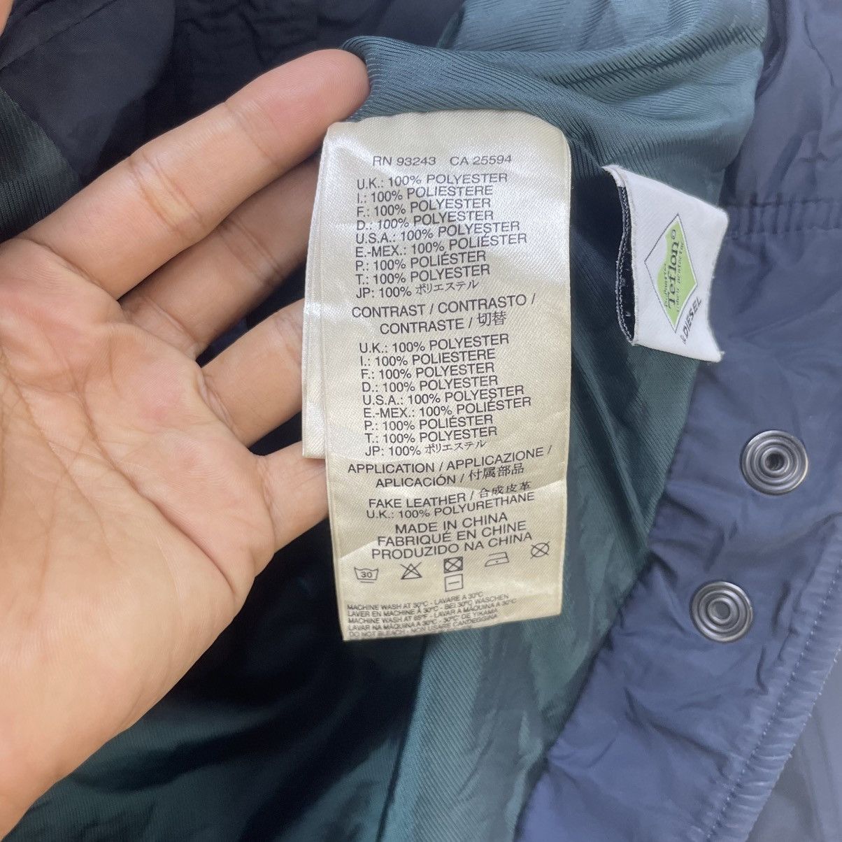 Diesel 💥Vintage Diesel Industry Zip Up Bomber Jacket Size US S / EU 44-46 / 1 - 9 Thumbnail