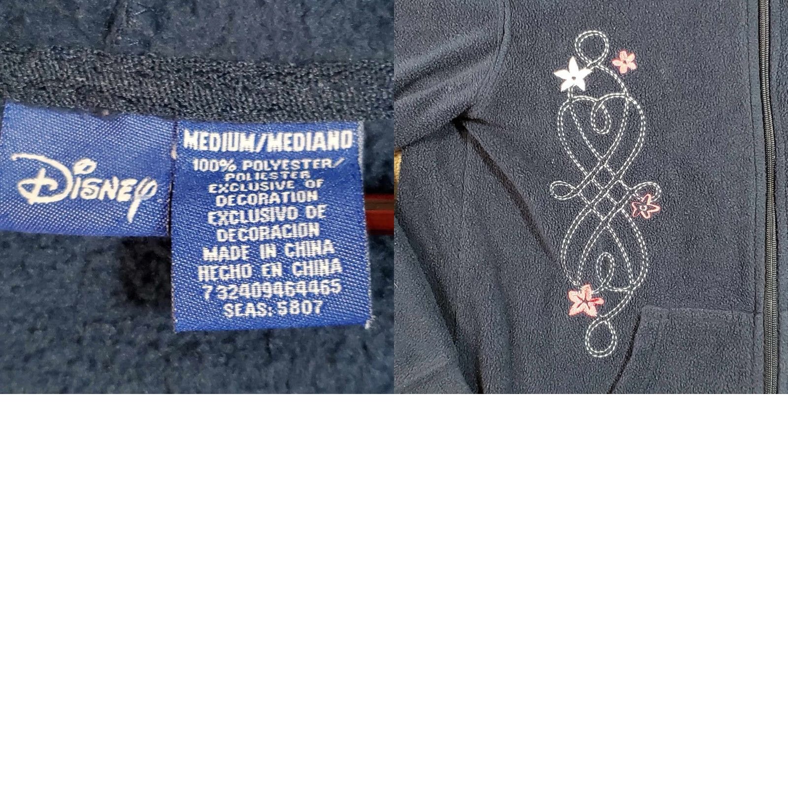 Disney Disney Sweatshirt Women Dark Blue Tigger Full Zip Hooded Large High Pile Flaw Size M / US 6-8 / IT 42-44 - 8 Thumbnail