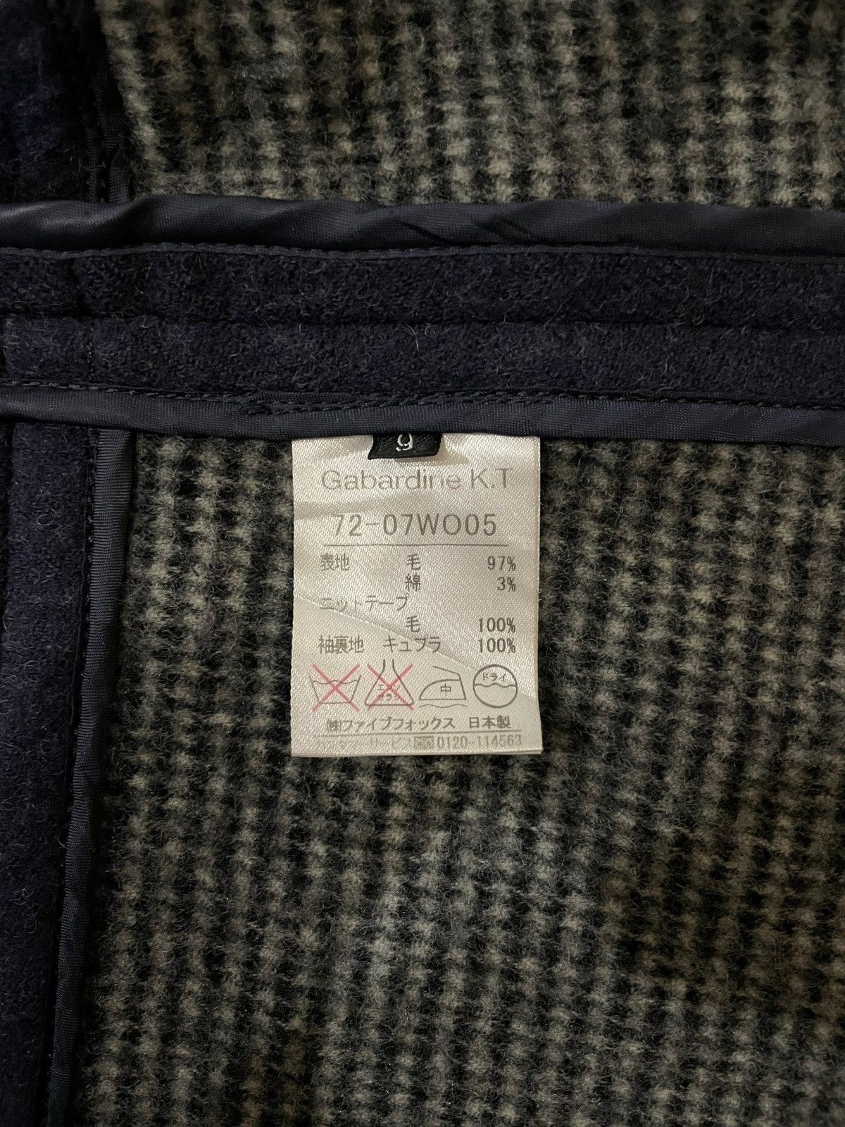 Japanese Brand Gabardine K.T Faux Wool Fox Fur Bondage Punk Jacket Size US S / EU 44-46 / 1 - 15 Thumbnail