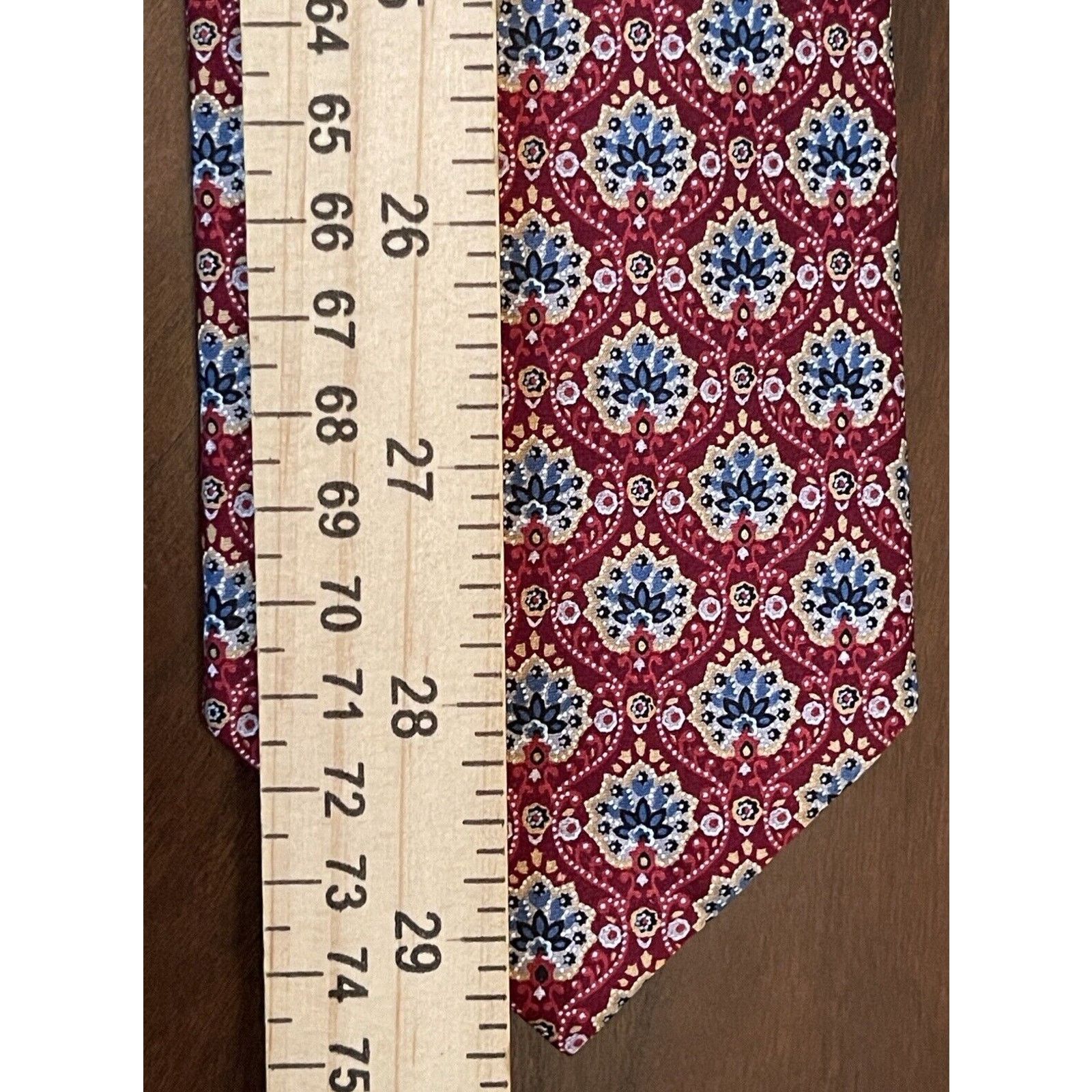 Jos. A. Bank Jos. A. Bank Executive Collection Red Blue Silk China Size ONE SIZE - 5 Thumbnail