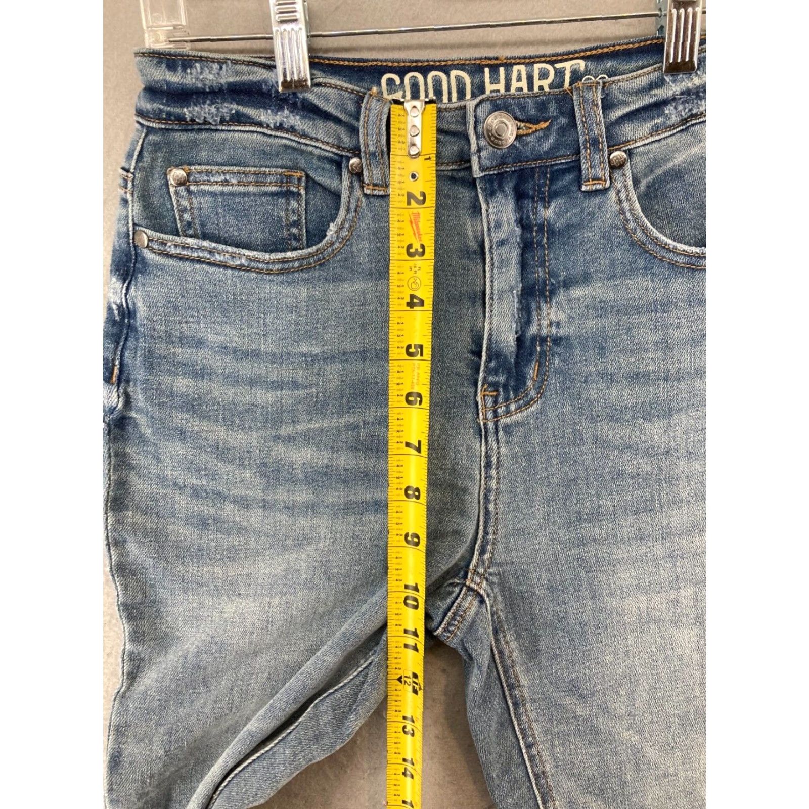 Vintage Good Hart Jeans Womens 0 high Rise Slit Flare NWT Size 25" / US 0 / IT 36 - 4 Thumbnail